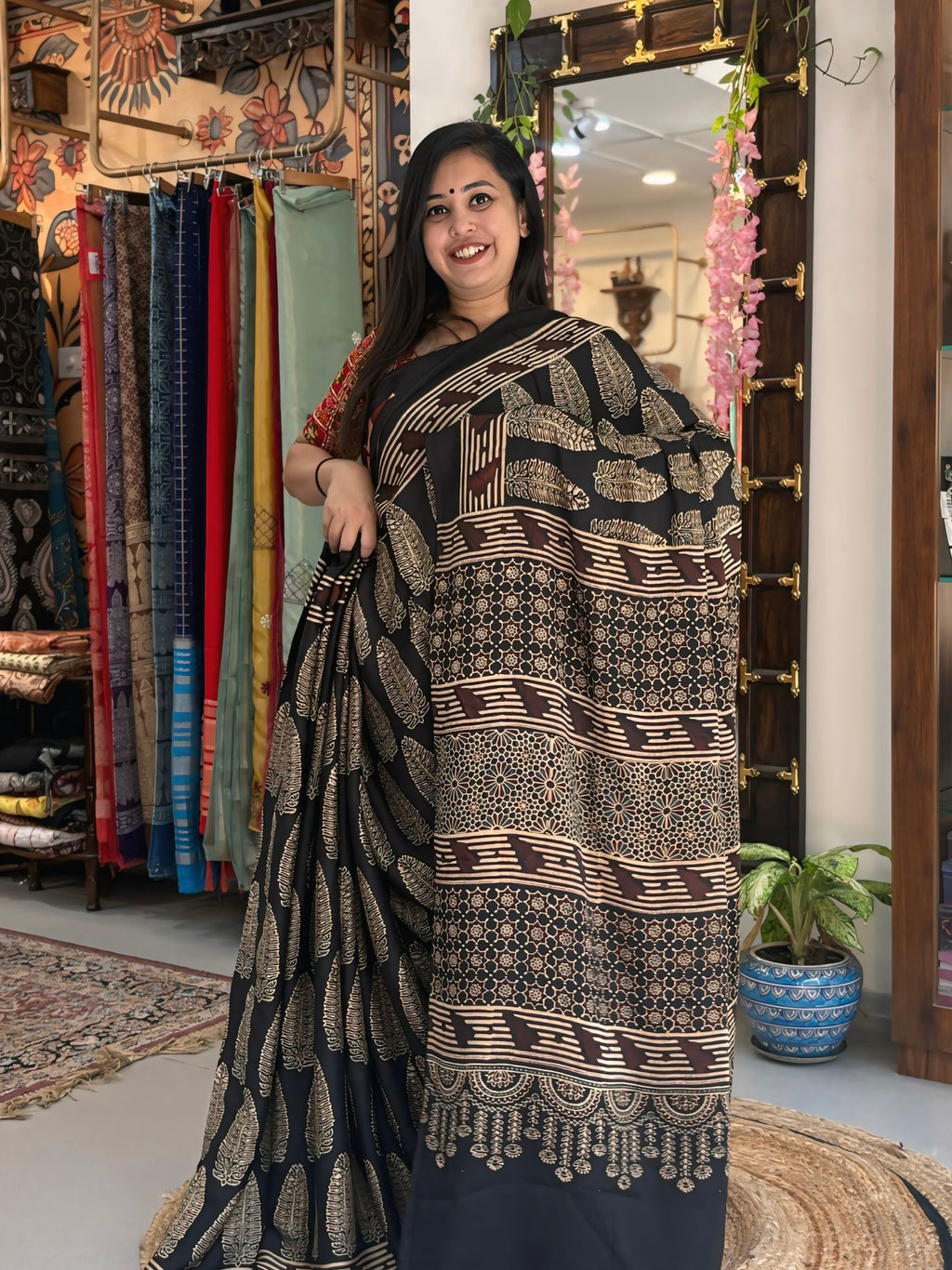 Shahi - Pure Ajrak Modal Silk