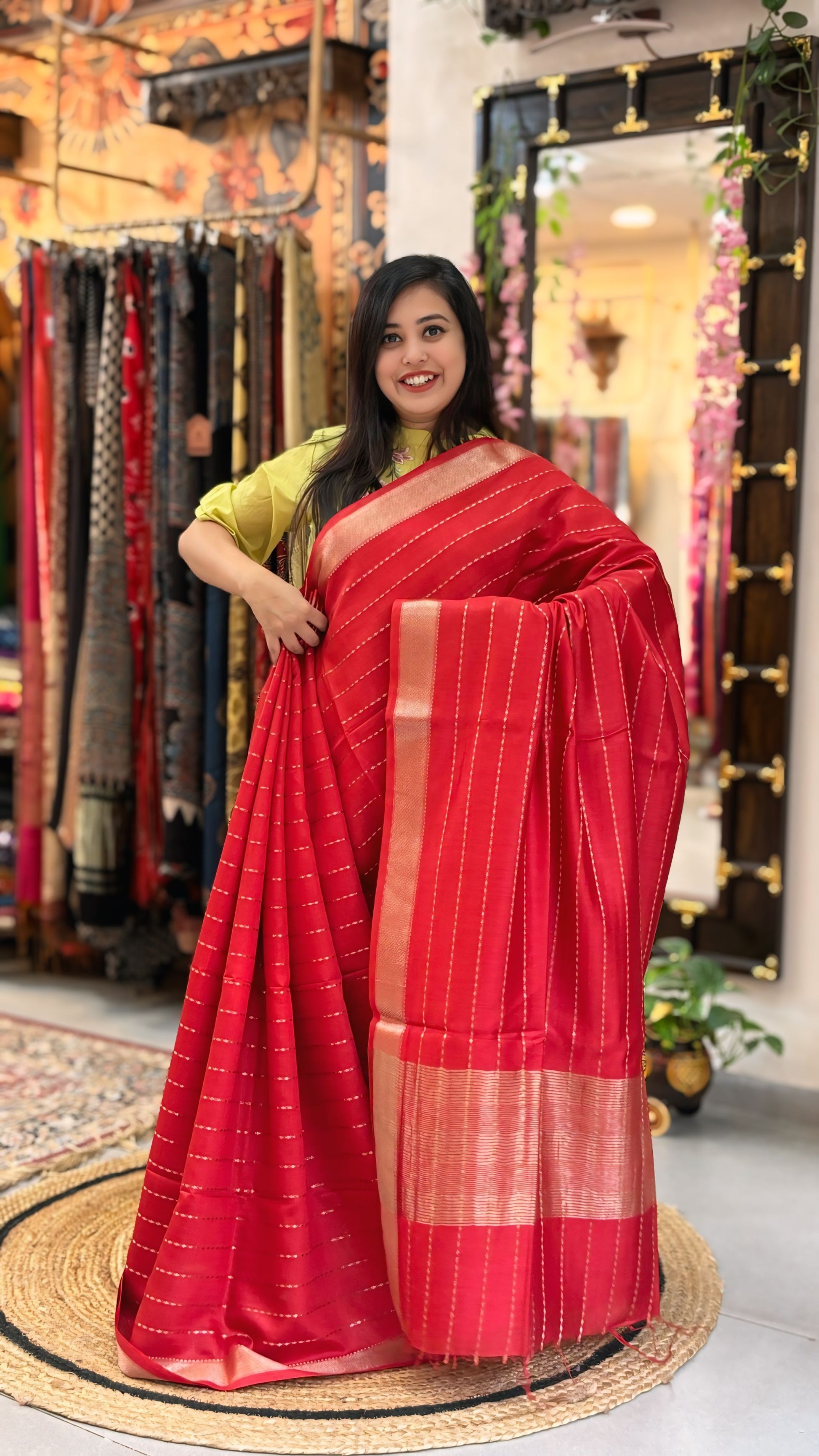 Mrinalini - Maheshwari Banarasi Saree