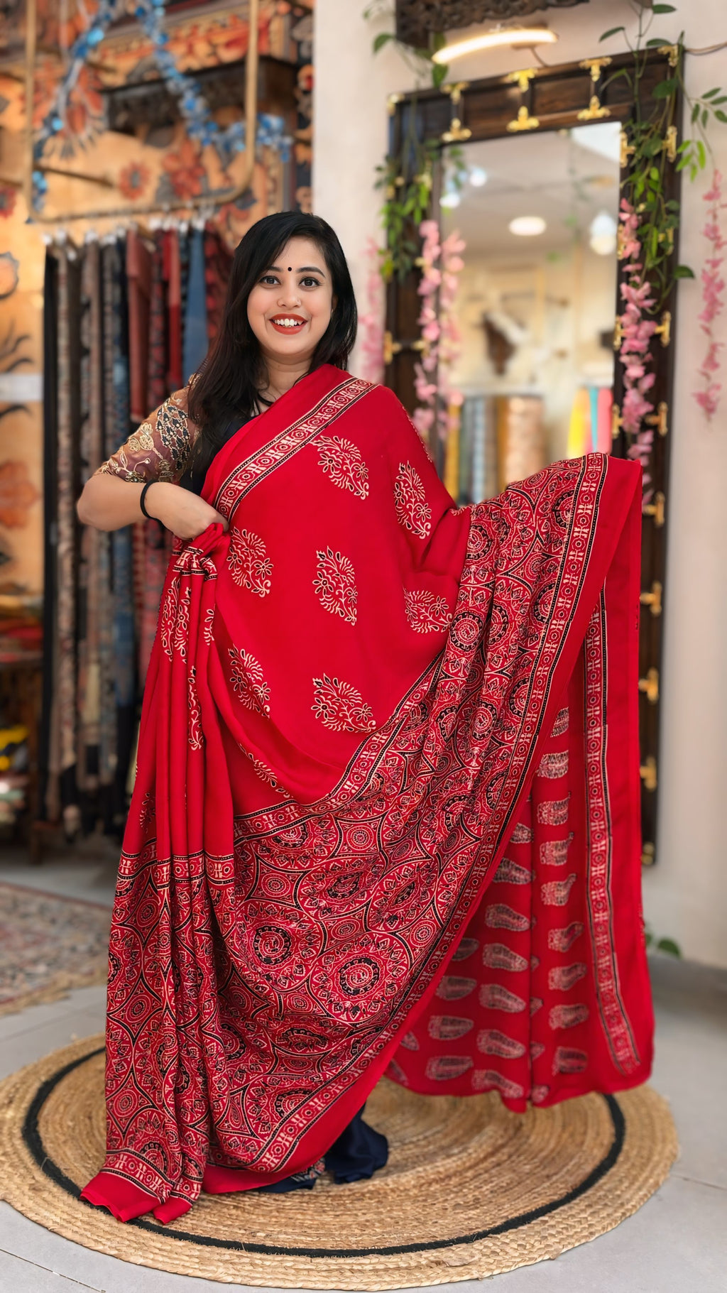 Aashi - Pure Ajrak Modal Silk