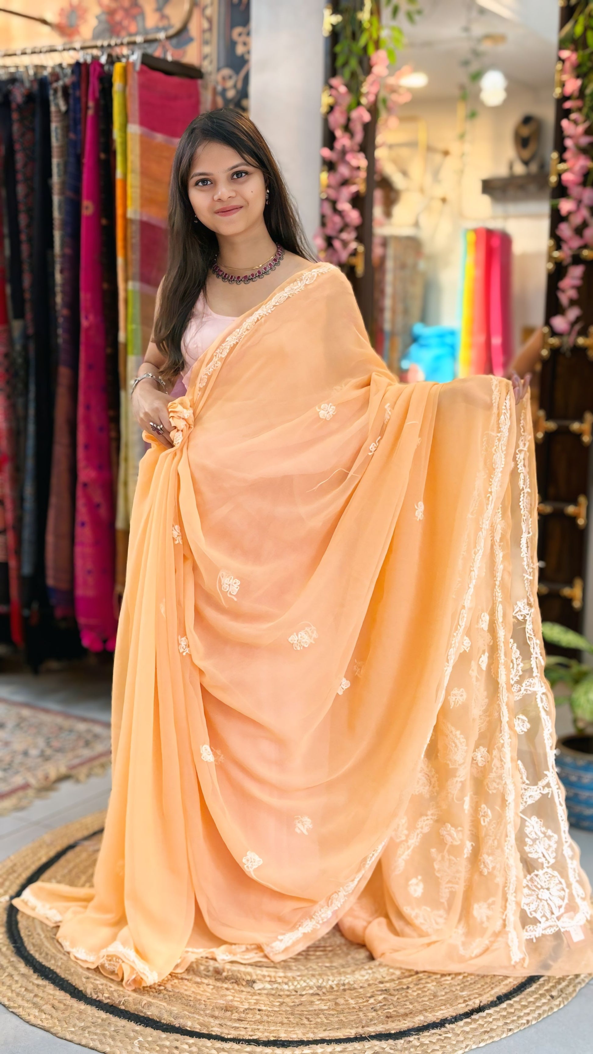 Meher - Chikankari Saree