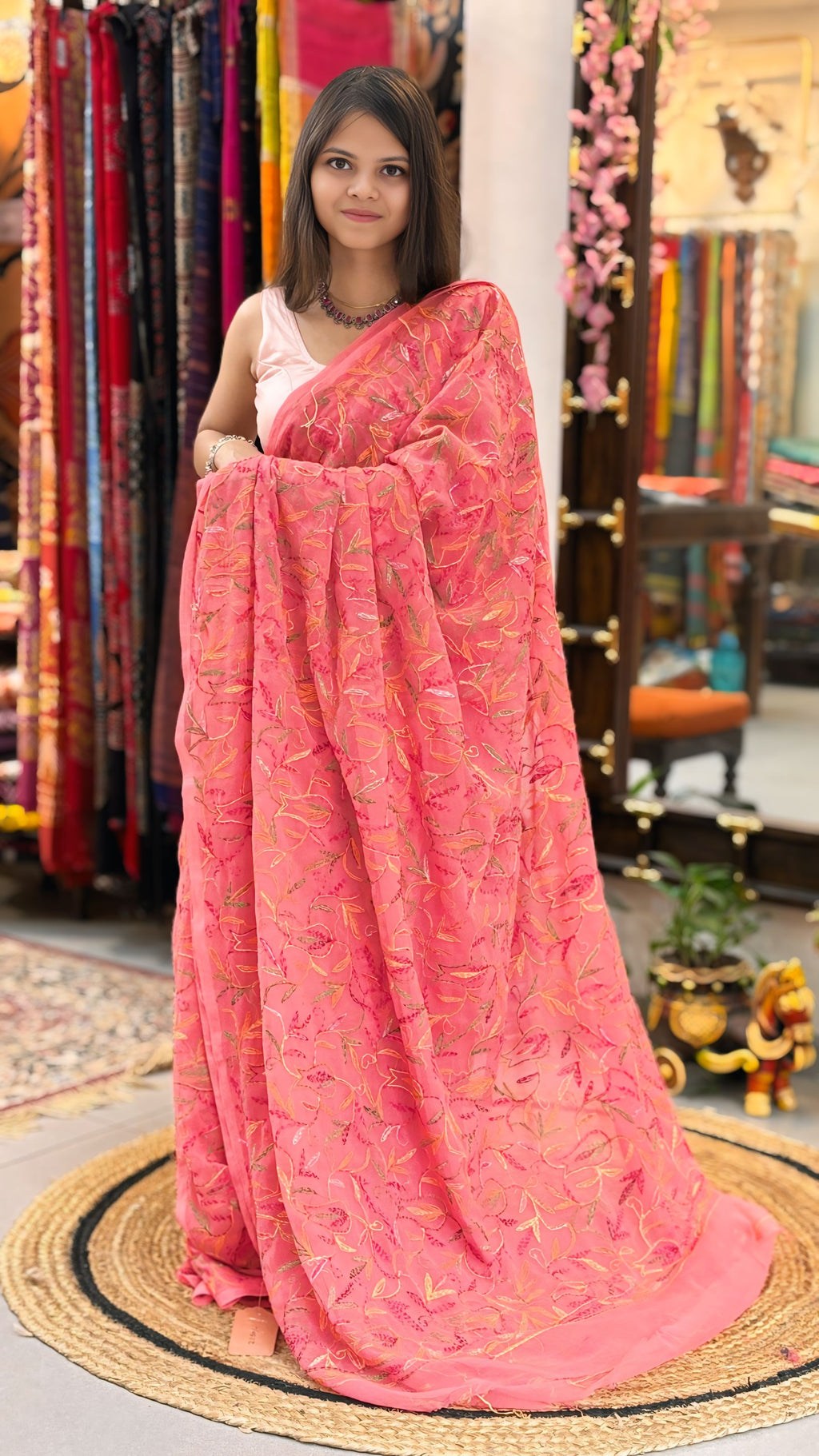 Naaz - Chikankari Saree