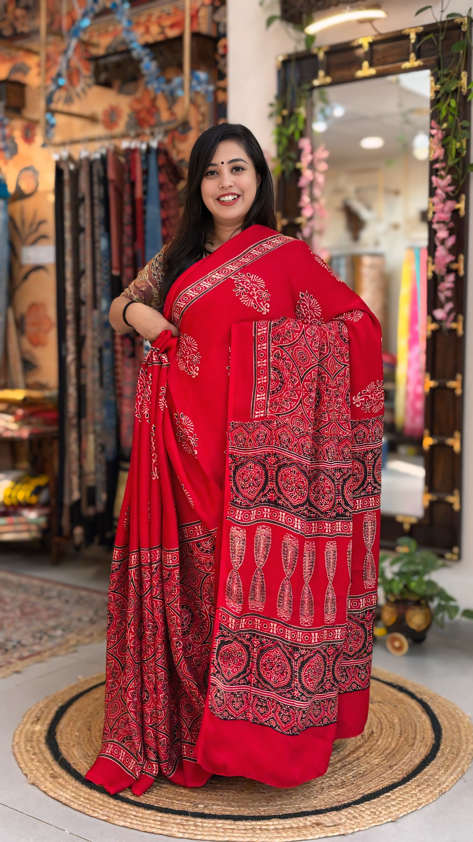 Aashi - Pure Ajrak Modal Silk