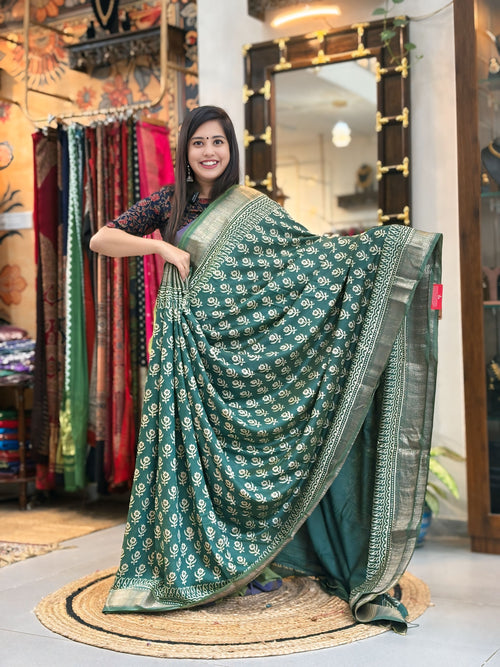 Aabha - Maheshwari Dabu Saree