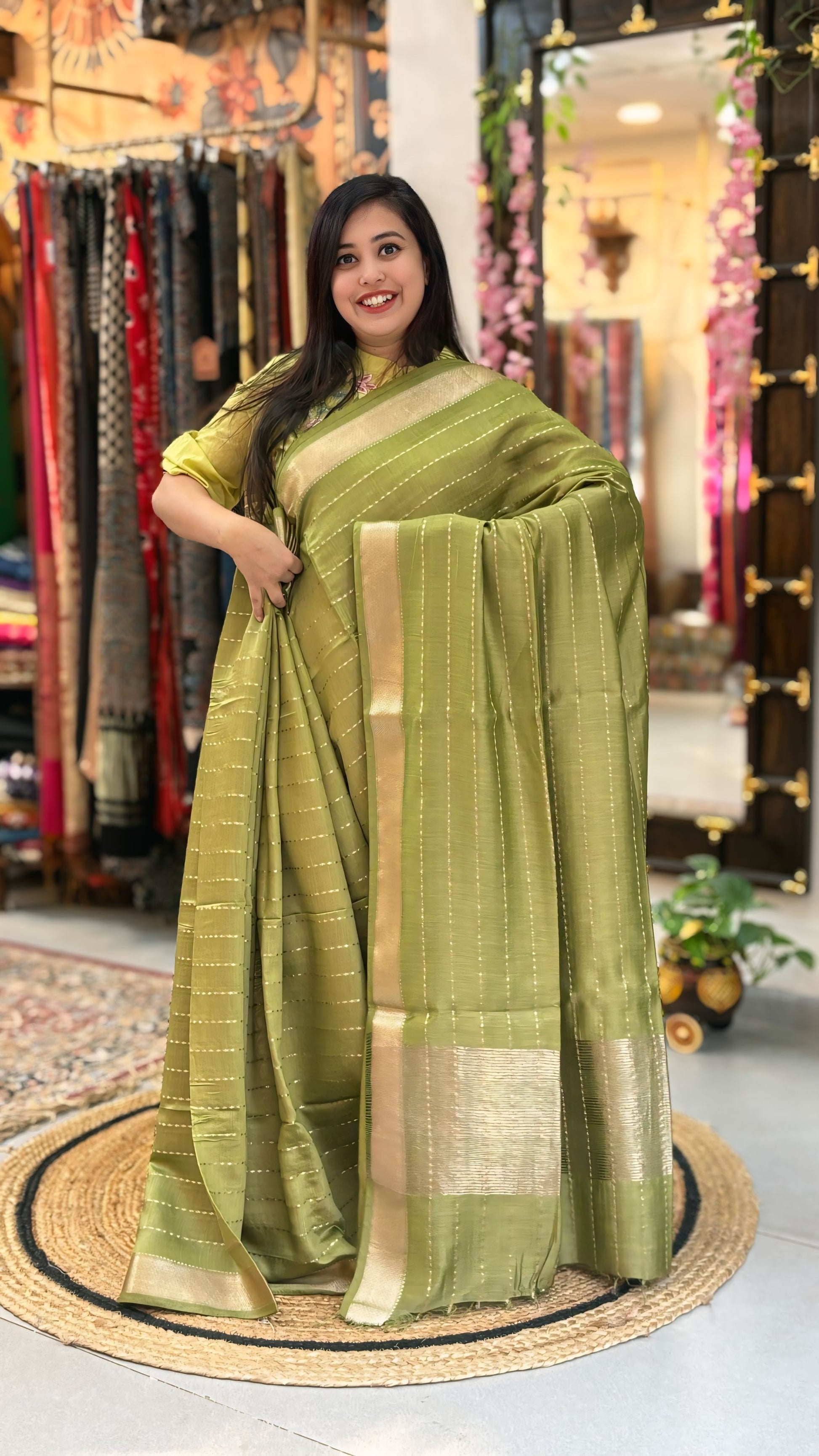 Anuradha - Maheshwari Banarasi Saree