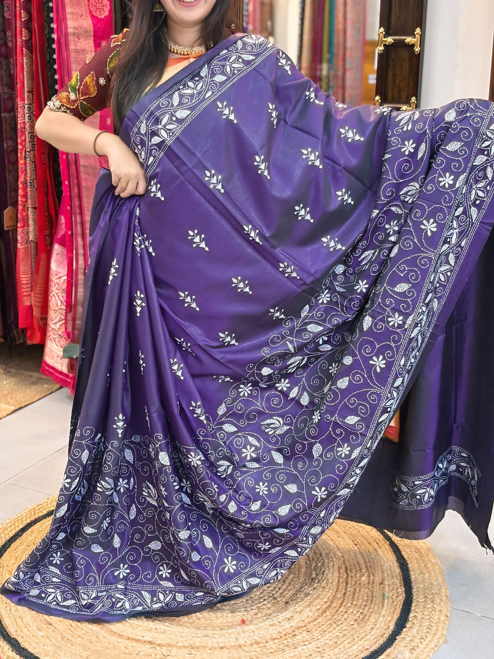 Tarangini - Katha Dupian Silk Saree