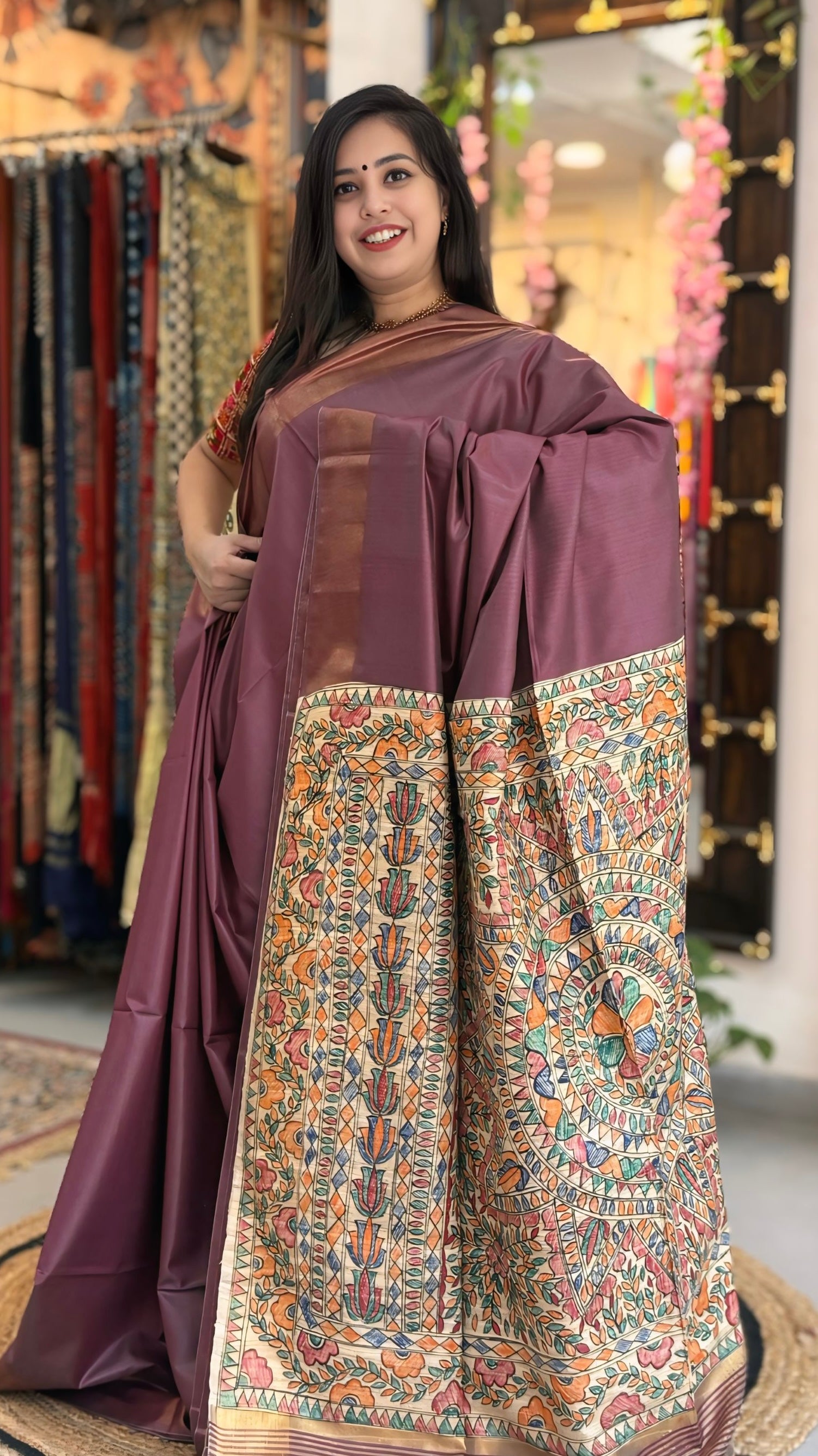 Janaki - Madhubani Silk Saree