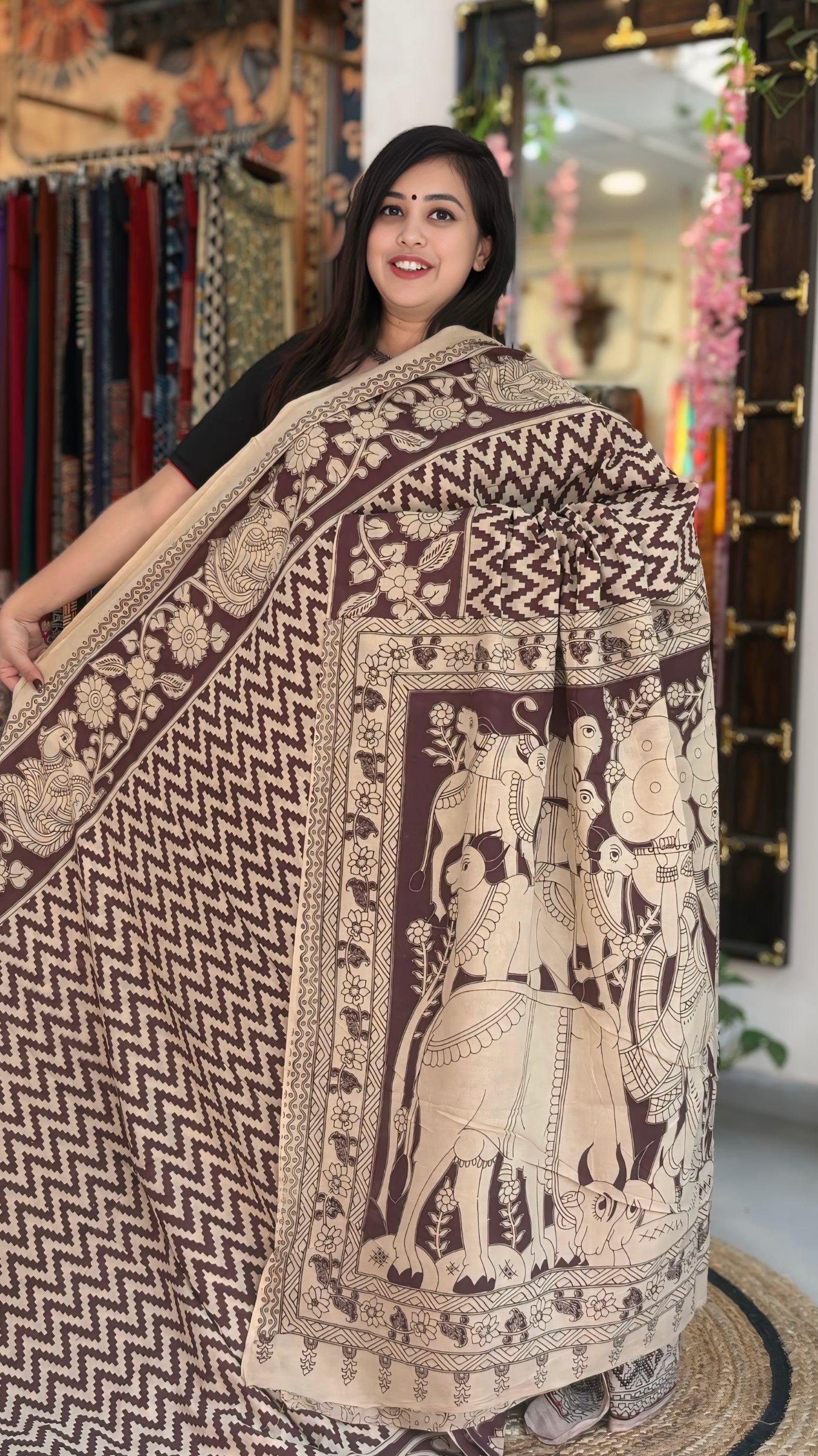 Aaravi - Cotton Kalamkari