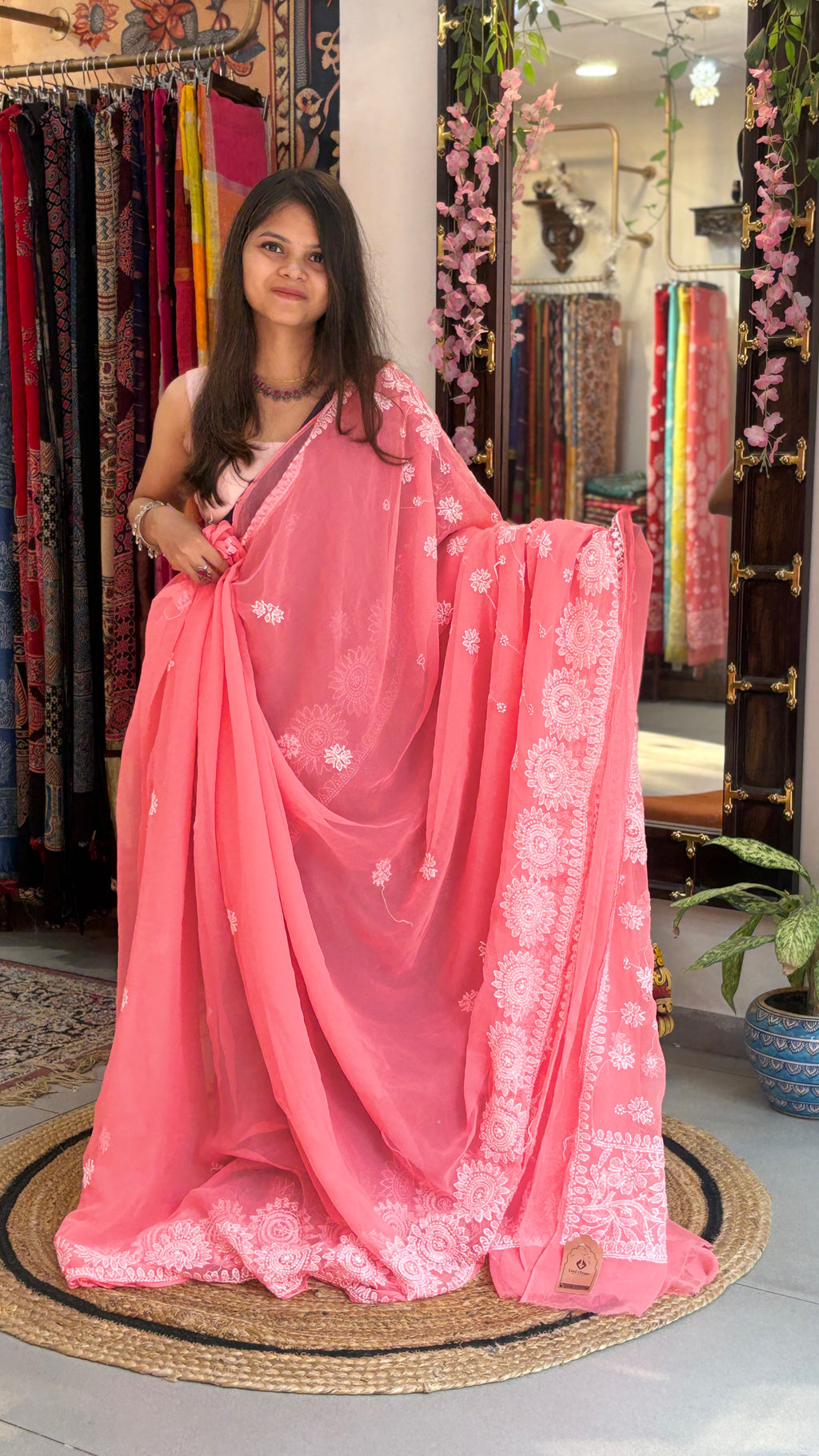 Anvika - Chikankari Saree