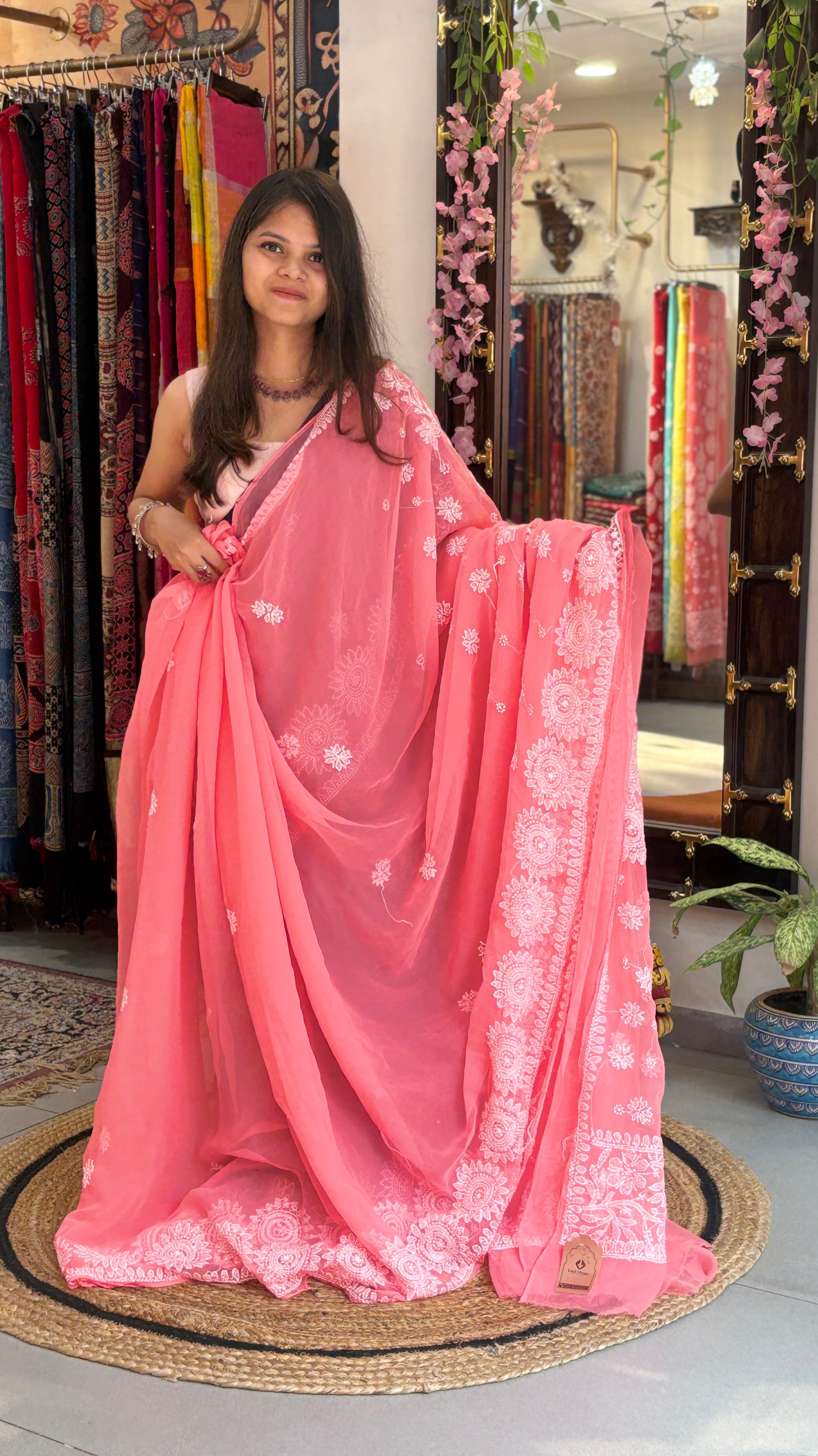 Anvika - Chikankari Saree