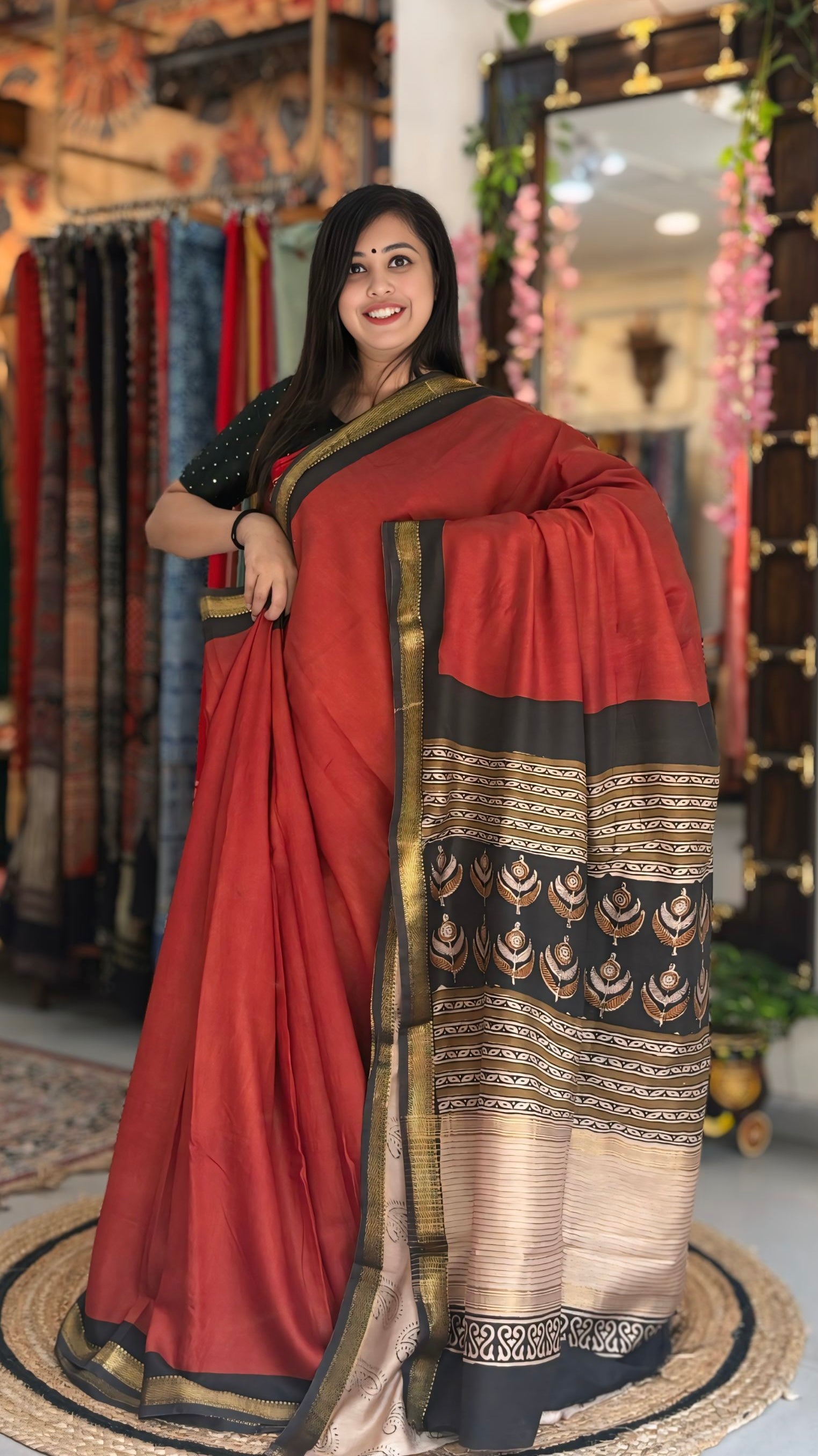 Crimson Regal Saree
