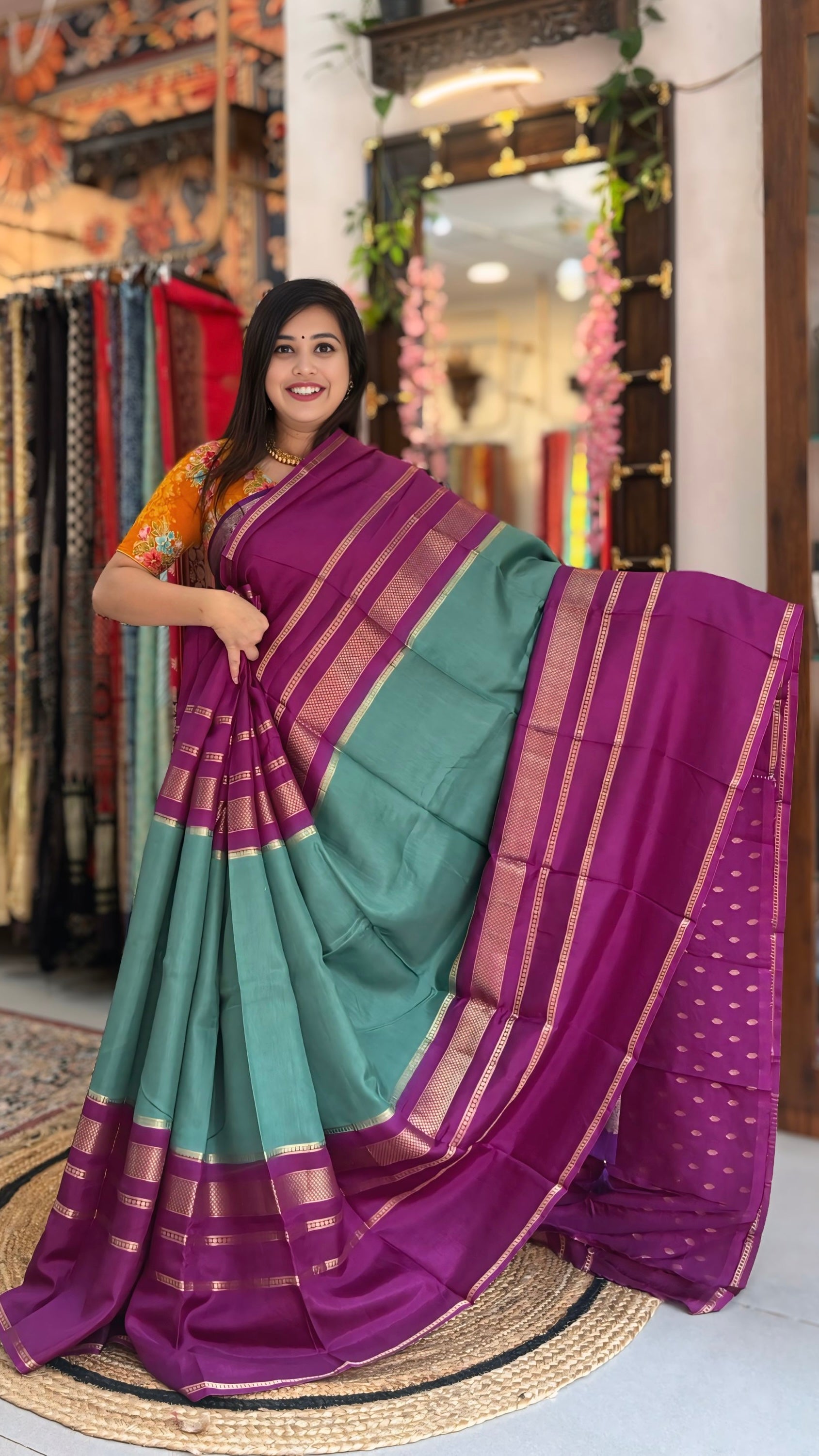 Varnika
– Crepe Silk Saree
