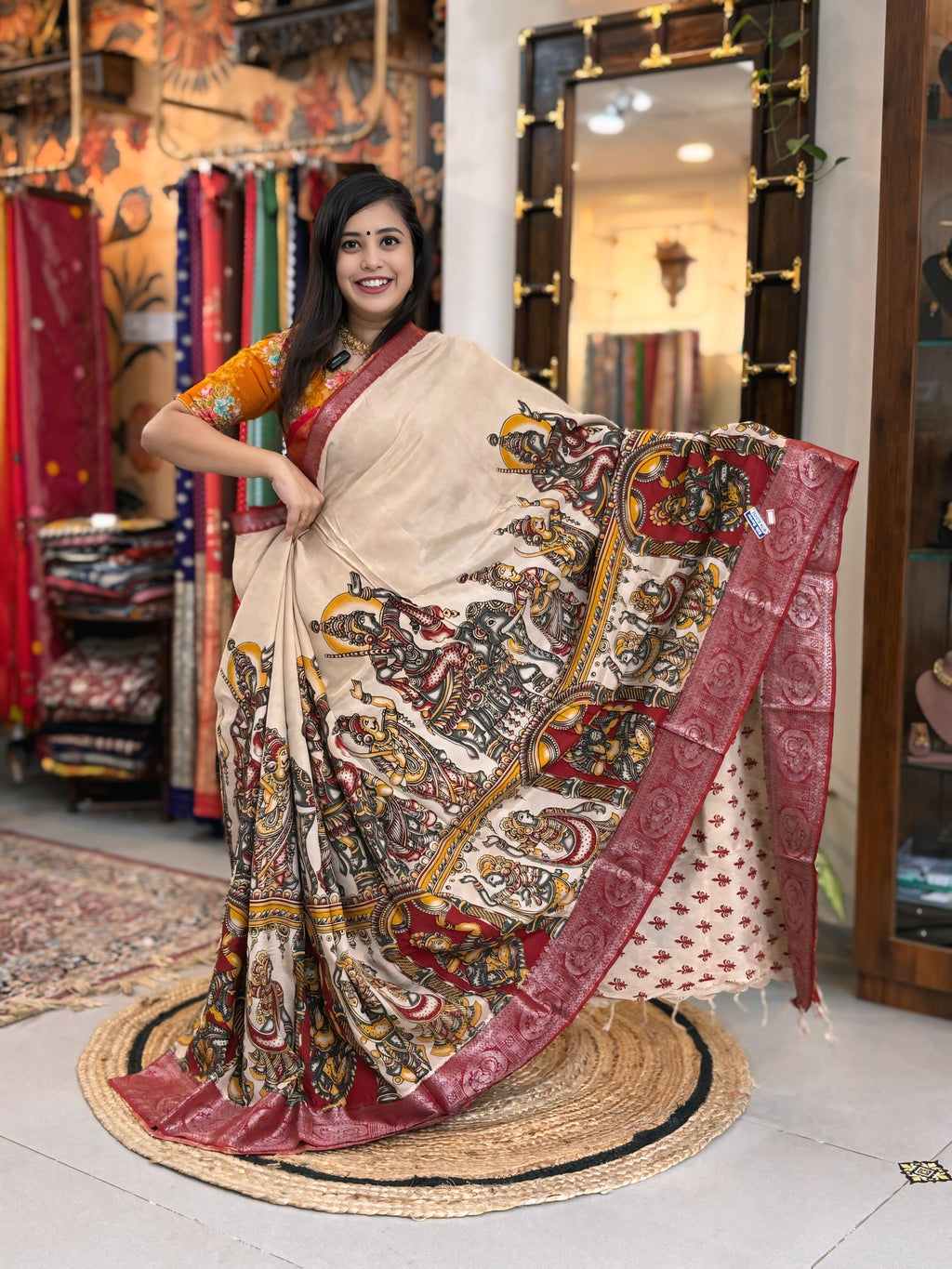 Mehrun
- Kalamkari Nizam Heavy Border