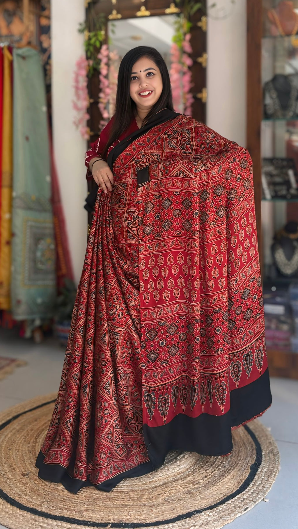 Vanshika - Pure Ajrak Modal Silk