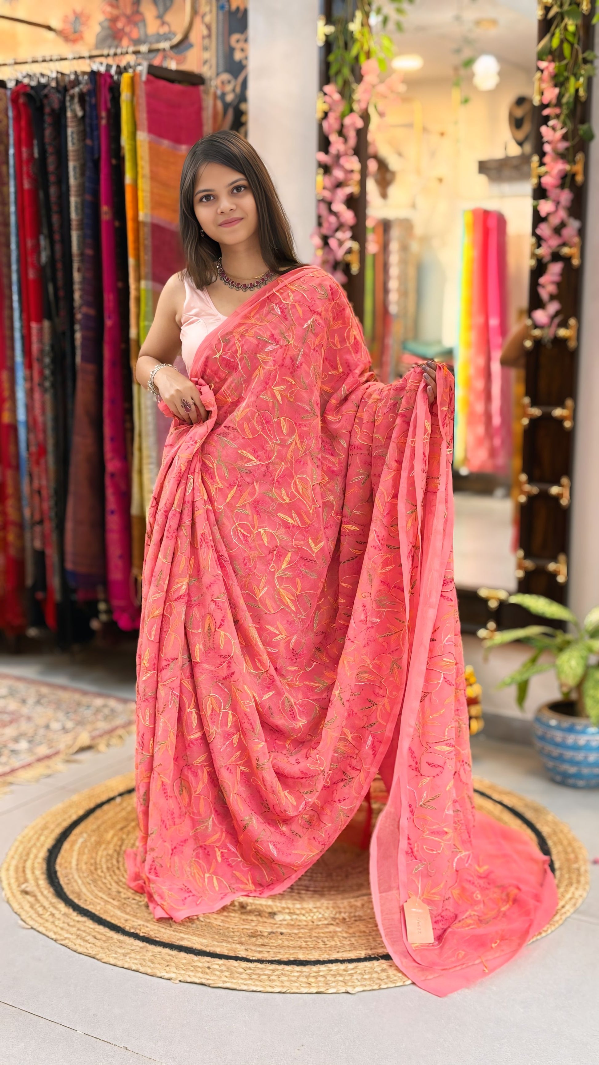 Naaz - Chikankari Saree