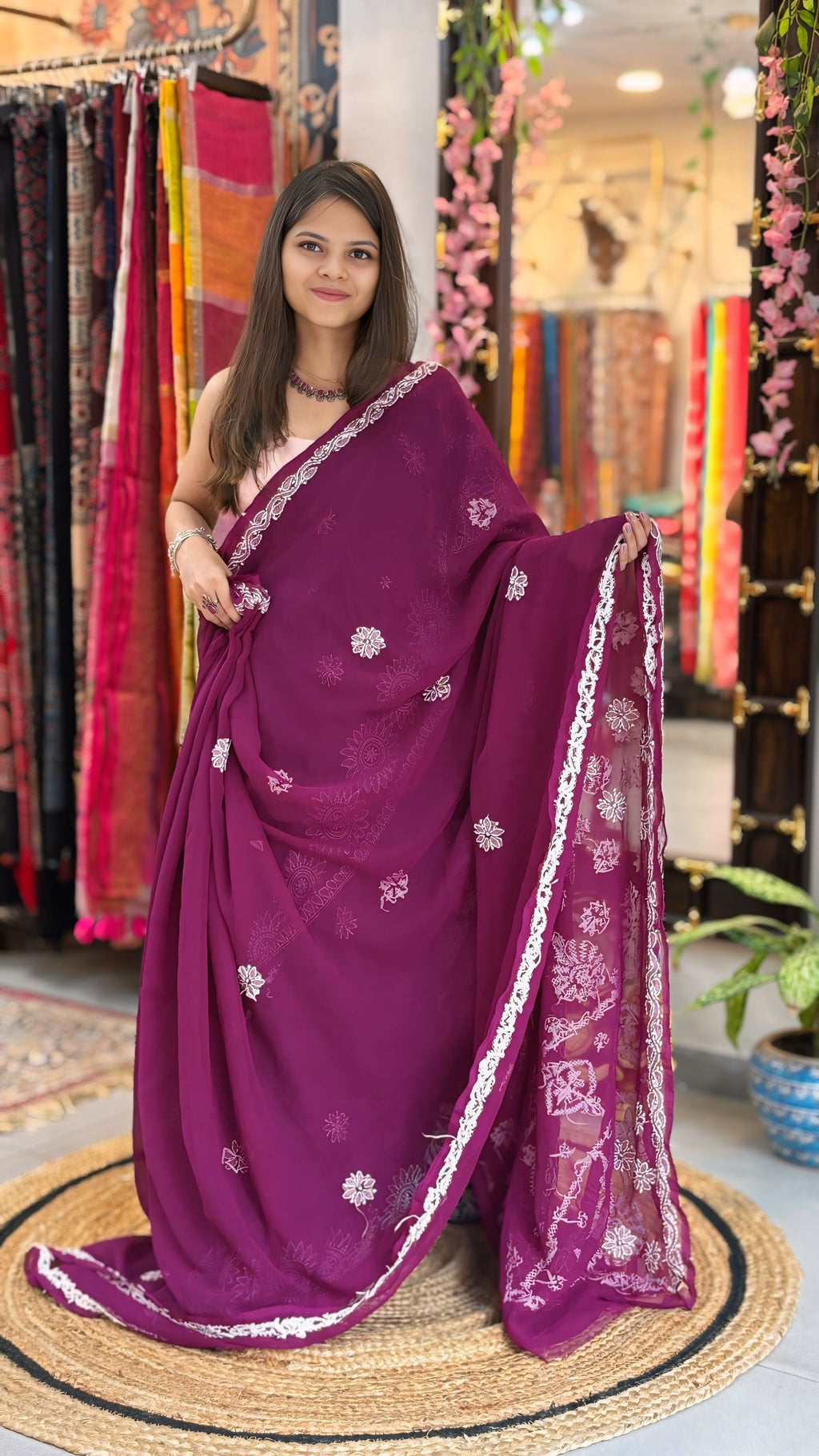 Zoya - Chikankari Saree