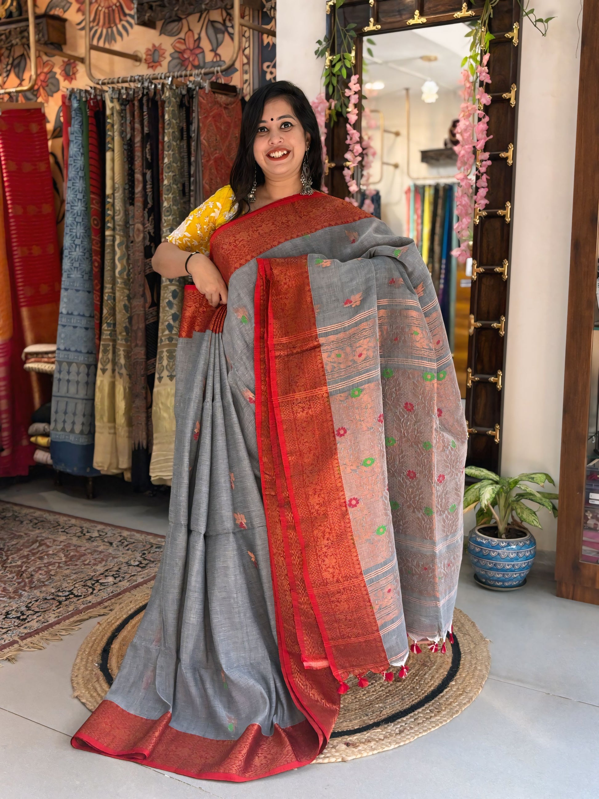 Suvrita - Khadi Banarasi Saree