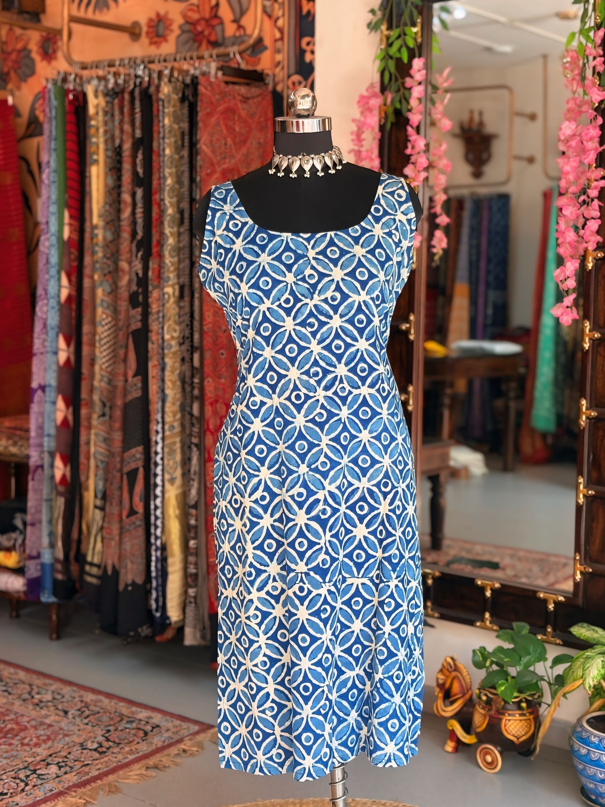 Blue Mosaic Kurti