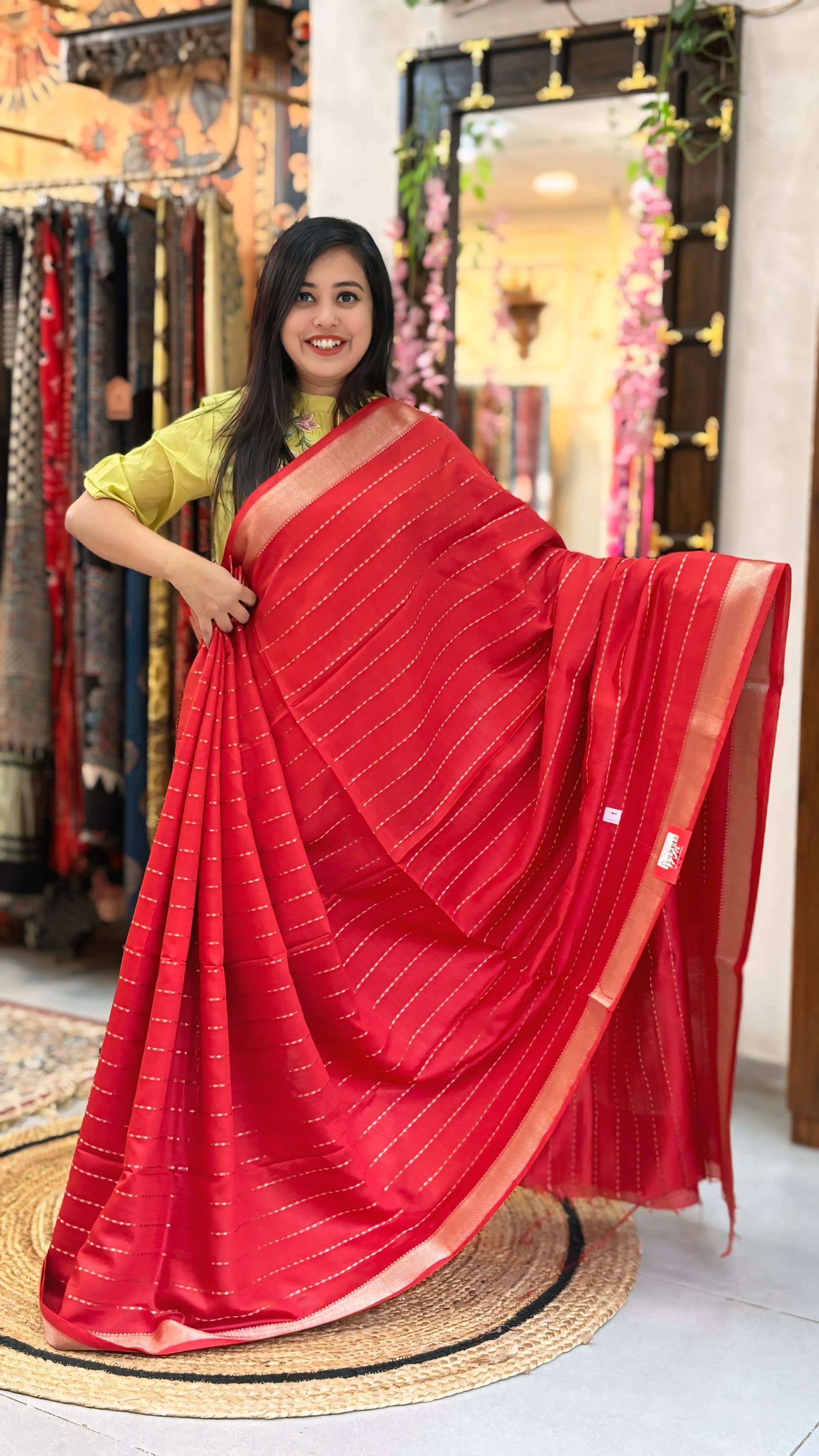 Mrinalini - Maheshwari Banarasi Saree