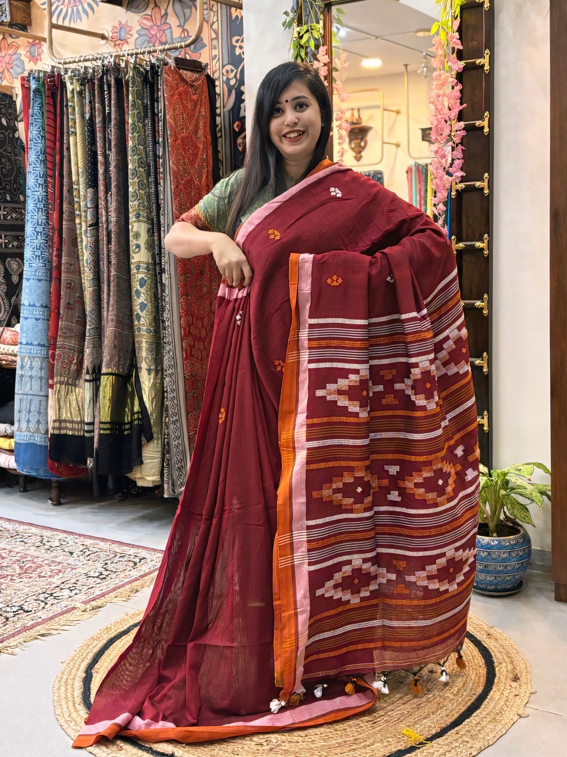 Vedika
- Bhujori Khadi Cotton Saree