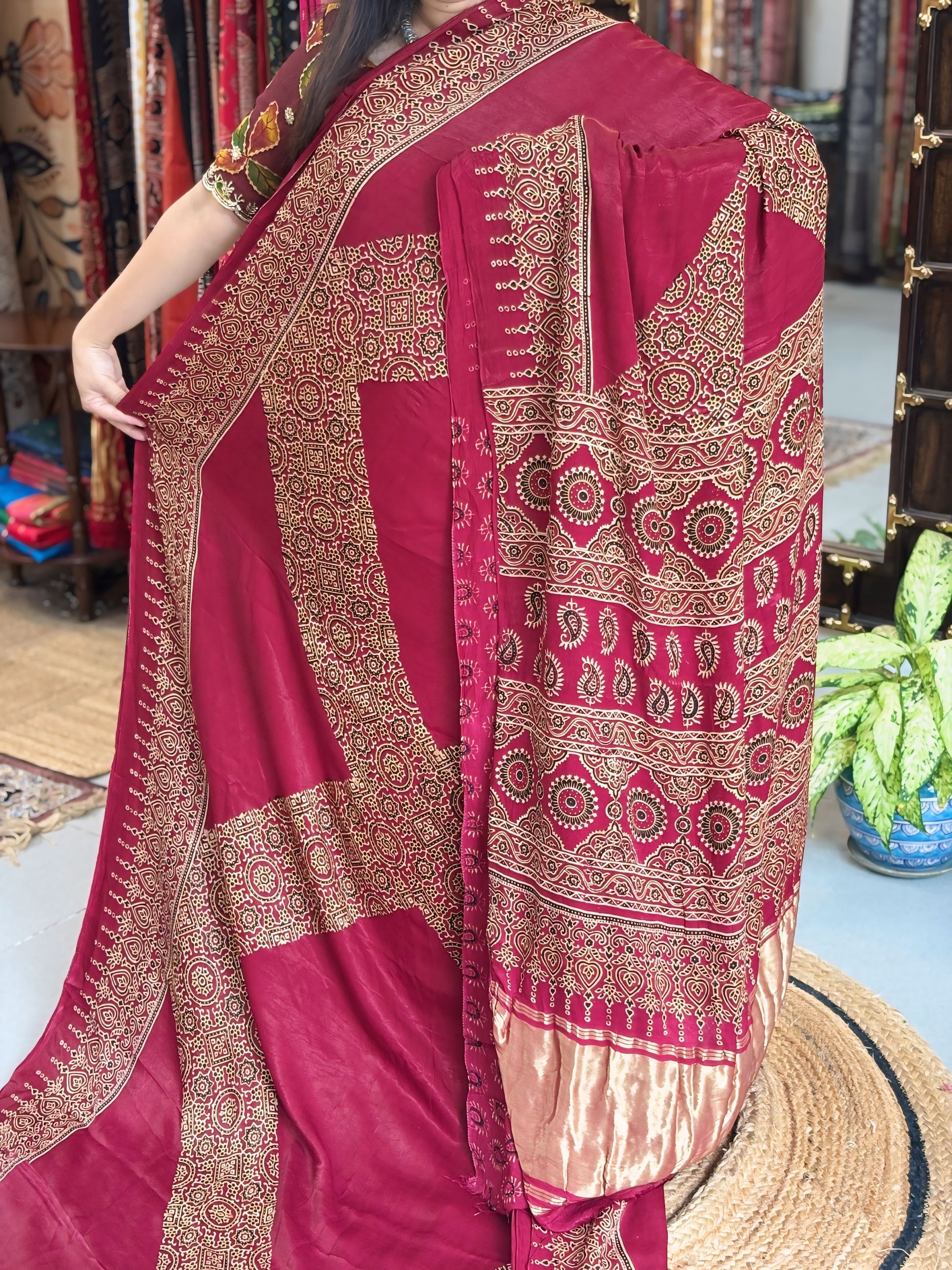 Shobha - Pure Ajrak Modal Silk