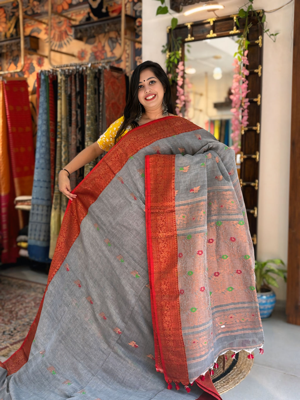Suvrita - Khadi Banarasi Saree
