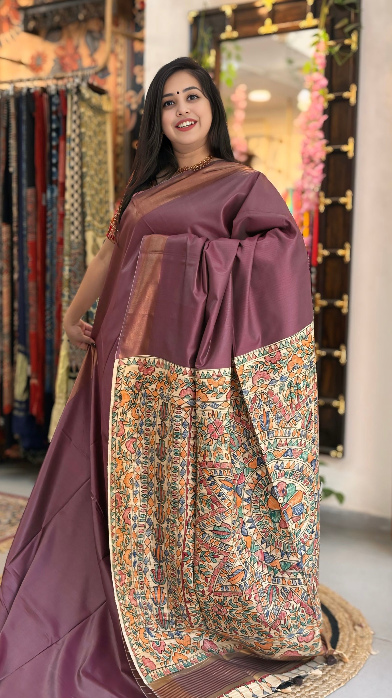 Janaki - Madhubani Silk Saree