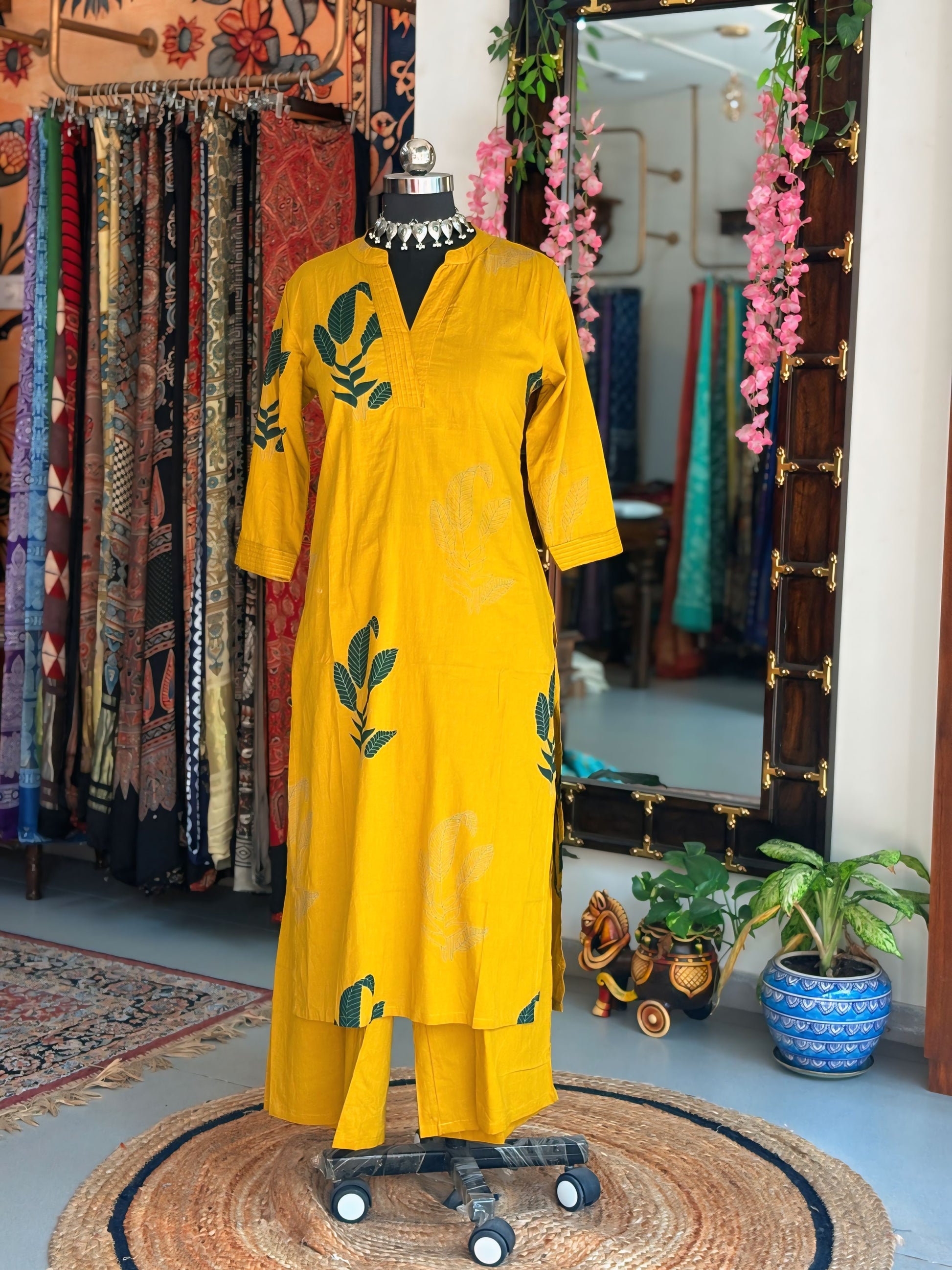 Mustard Breeze Kurti