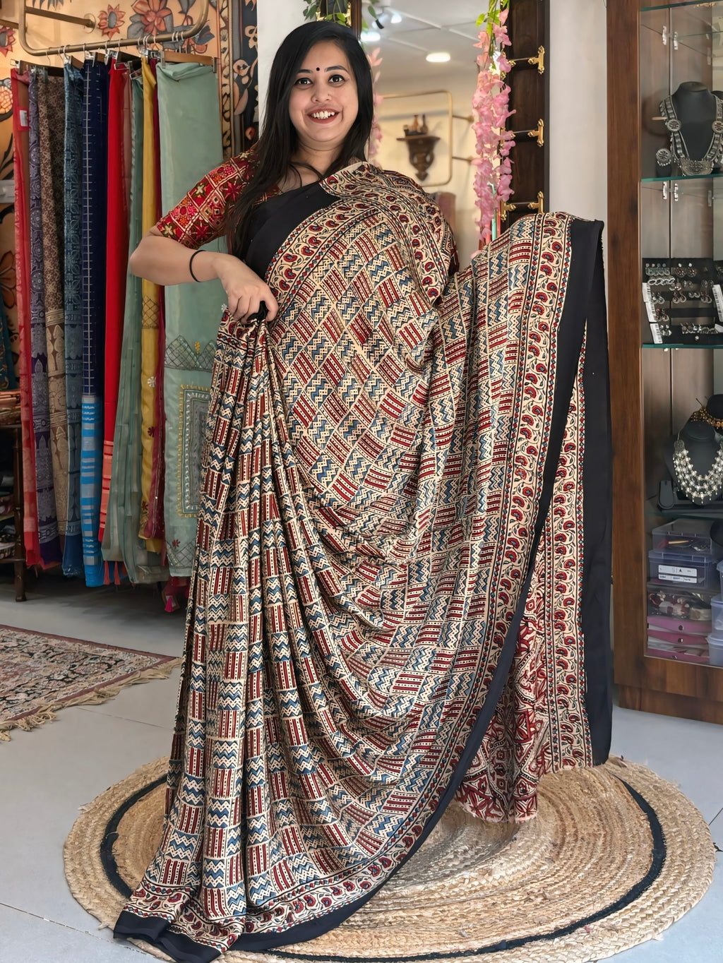Utsav - Pure Ajrak Modal Silk
