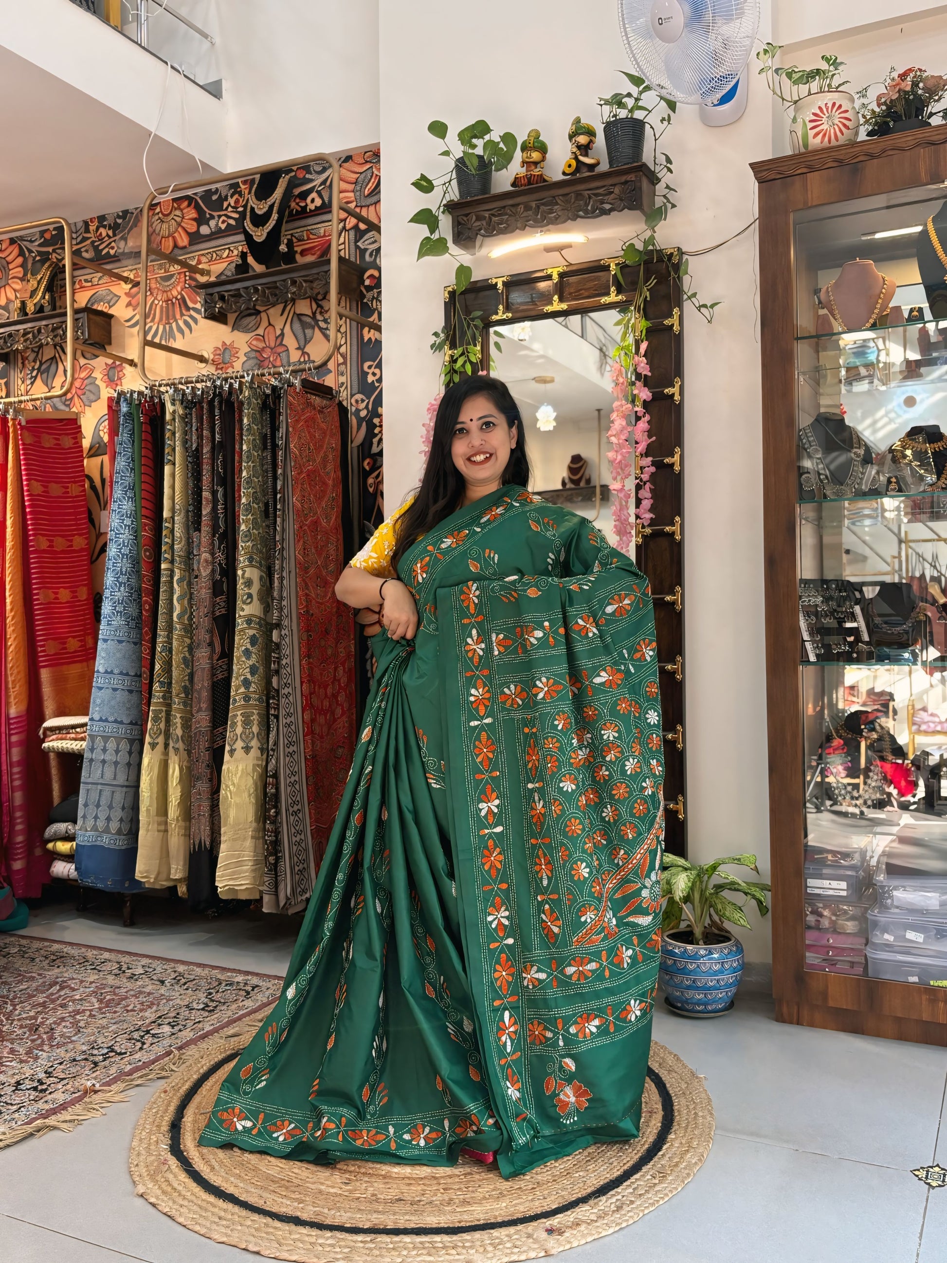 Sanskriti - Katha Dupian Silk Saree