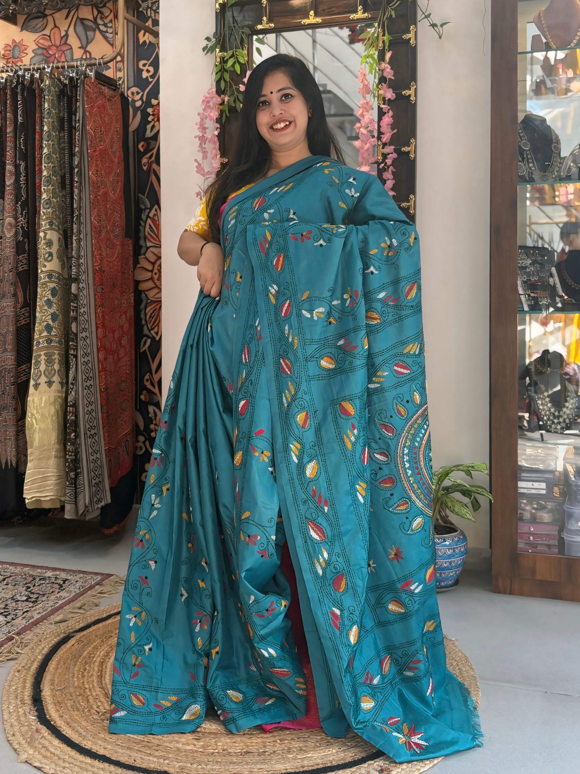 Sugandha - Katha Dupian Silk Saree