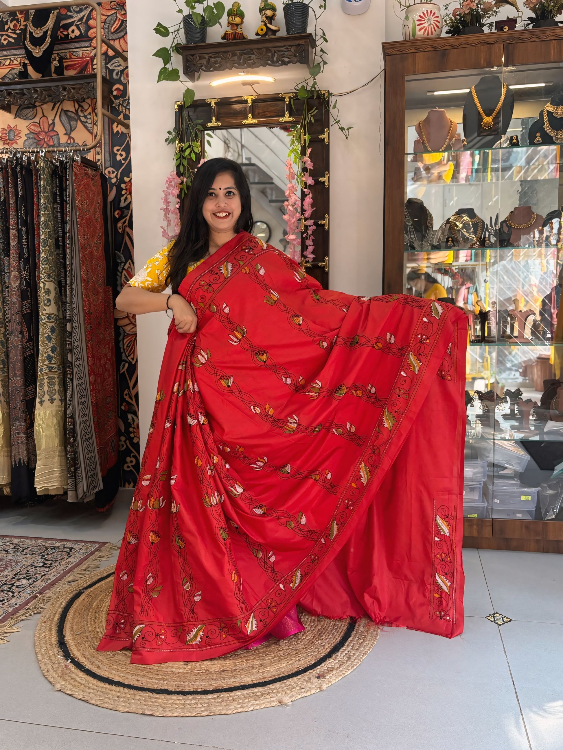 Ratna - Katha Dupian Silk Saree