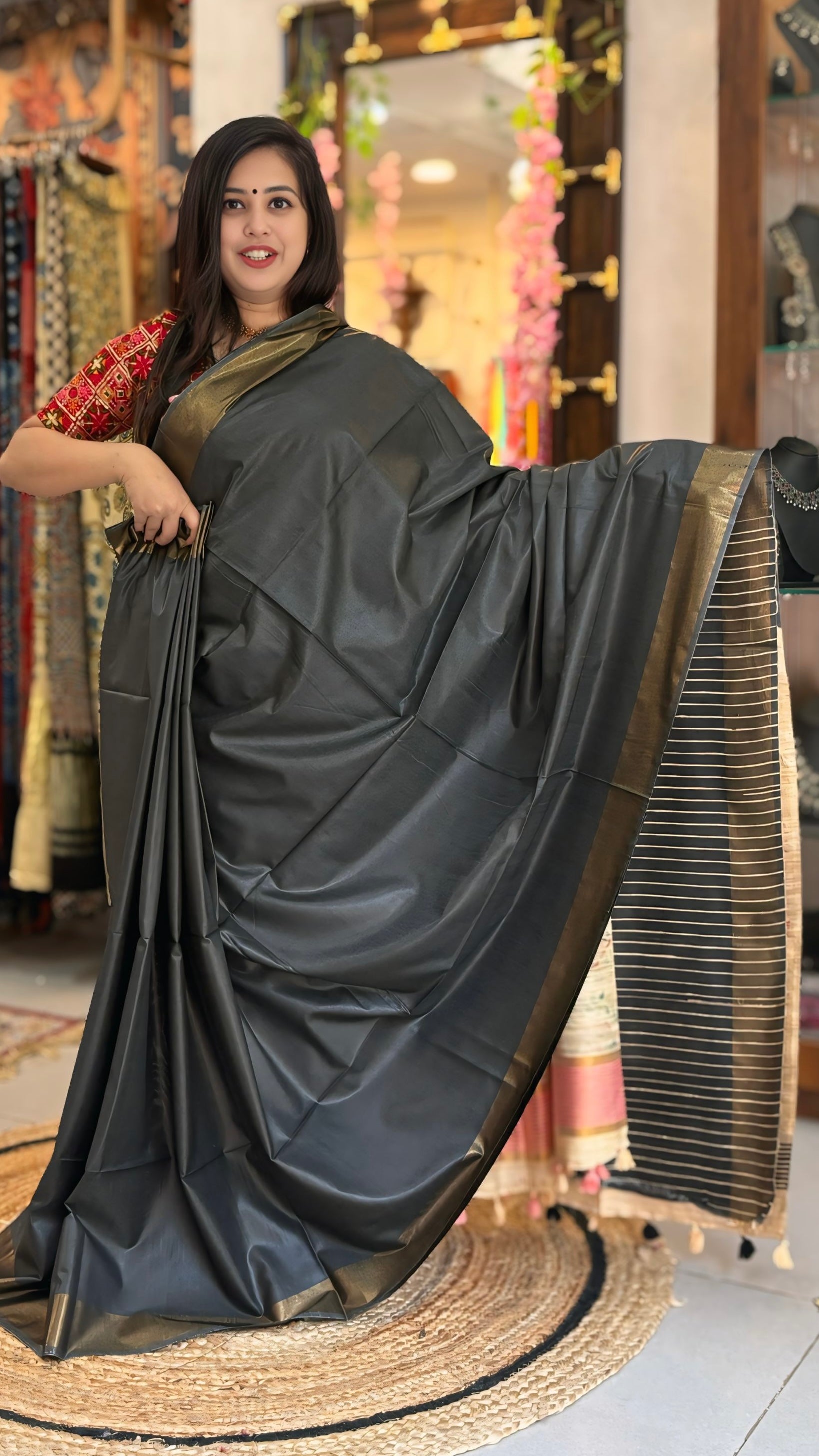 Mithila - Madhubani Silk Saree