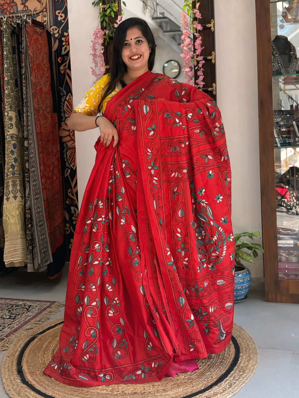 Suvarna - Katha Dupian Silk Saree