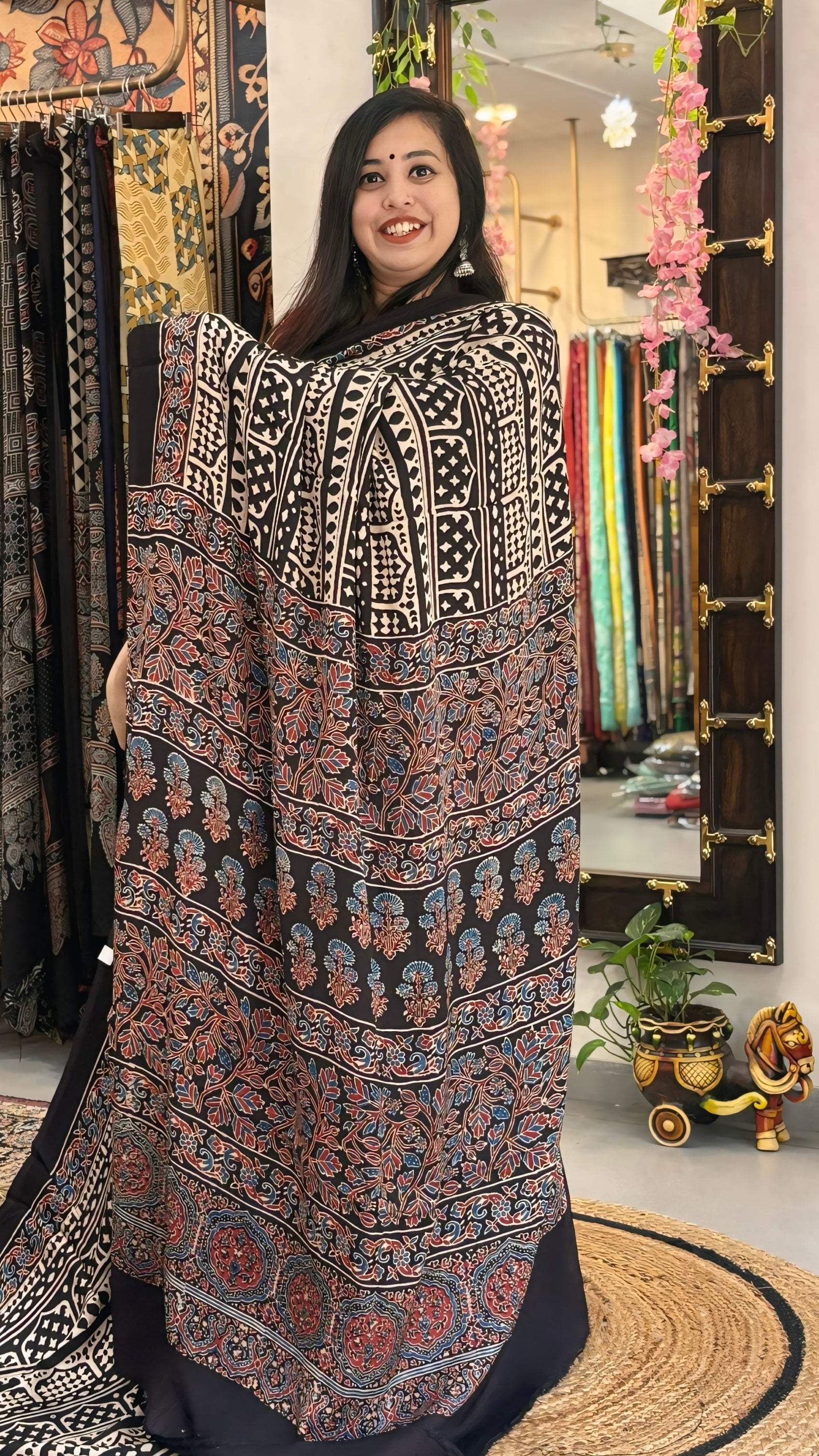 Ranjini - Pure Ajrak Modal Silk