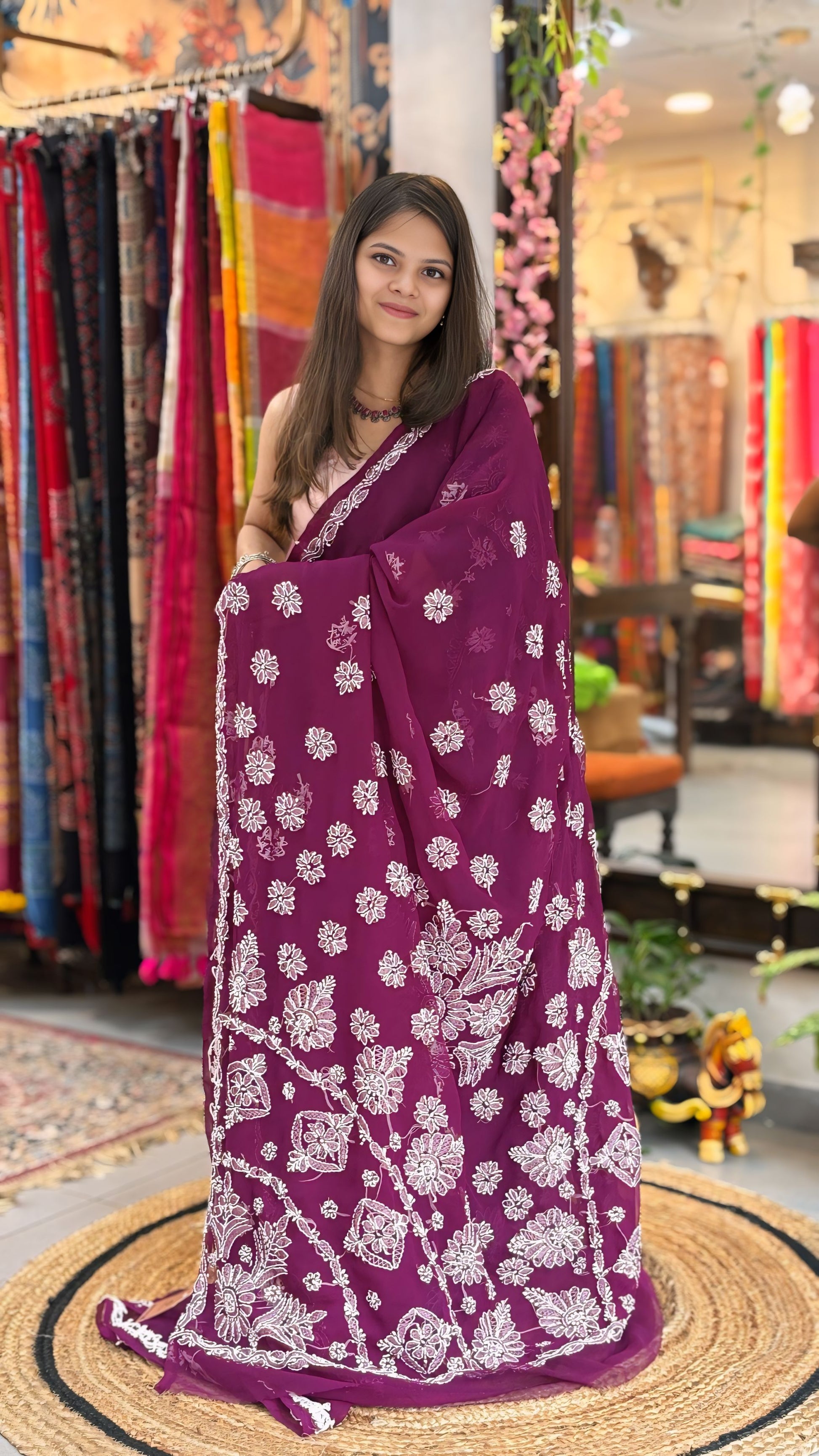 Zoya - Chikankari Saree