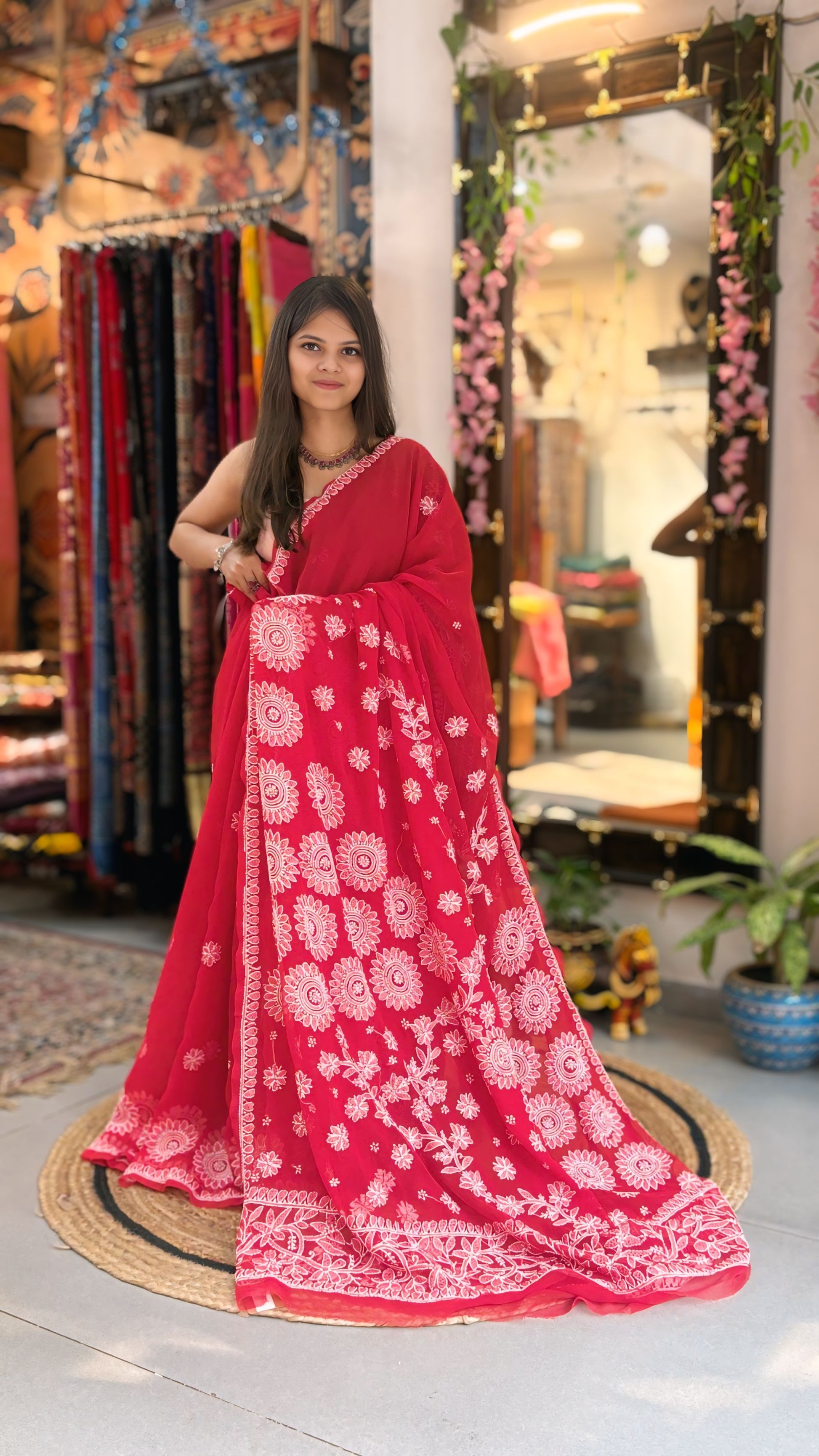 Ameera - Chikankari Saree
