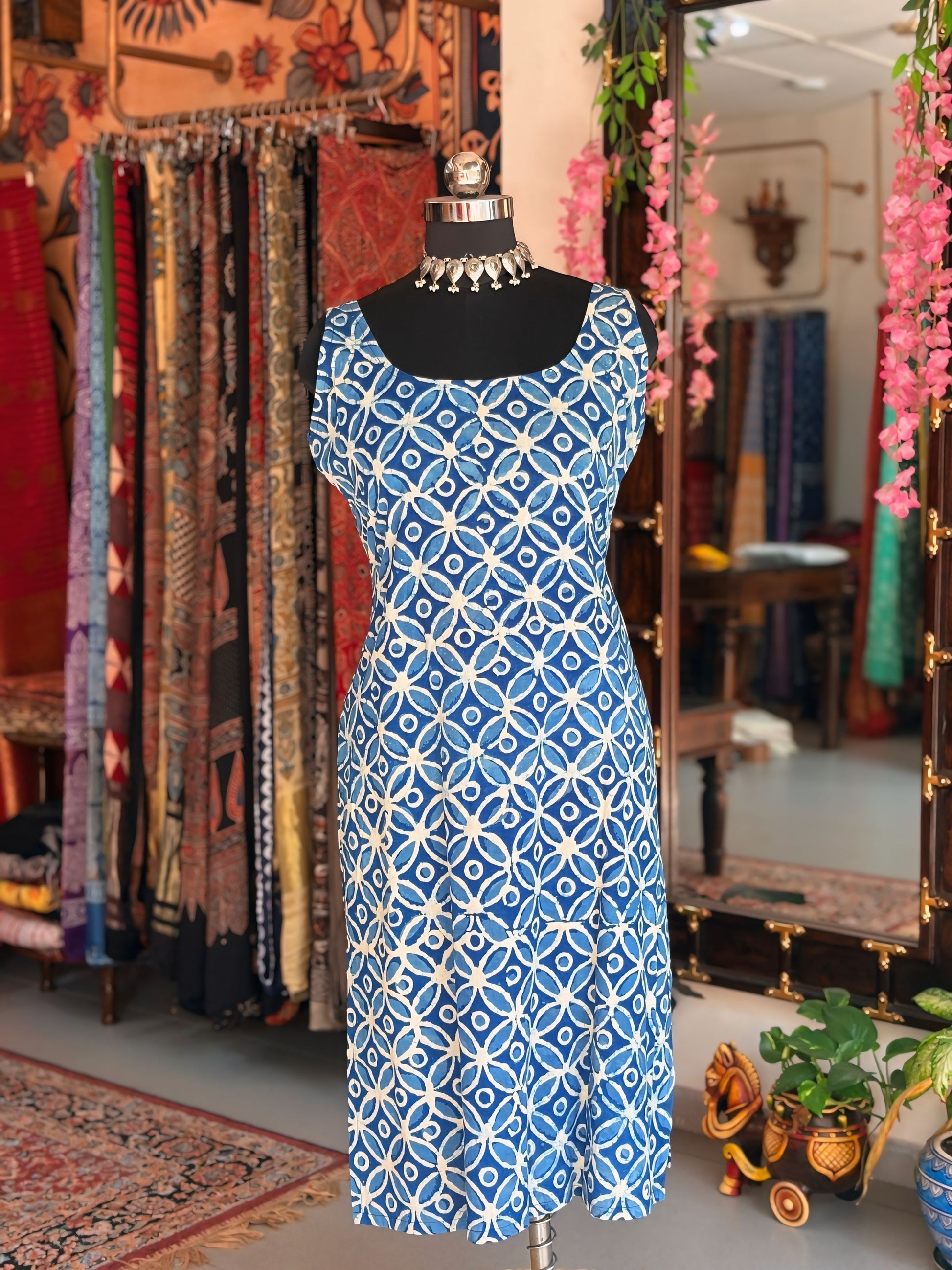 Blue Mosaic Kurti