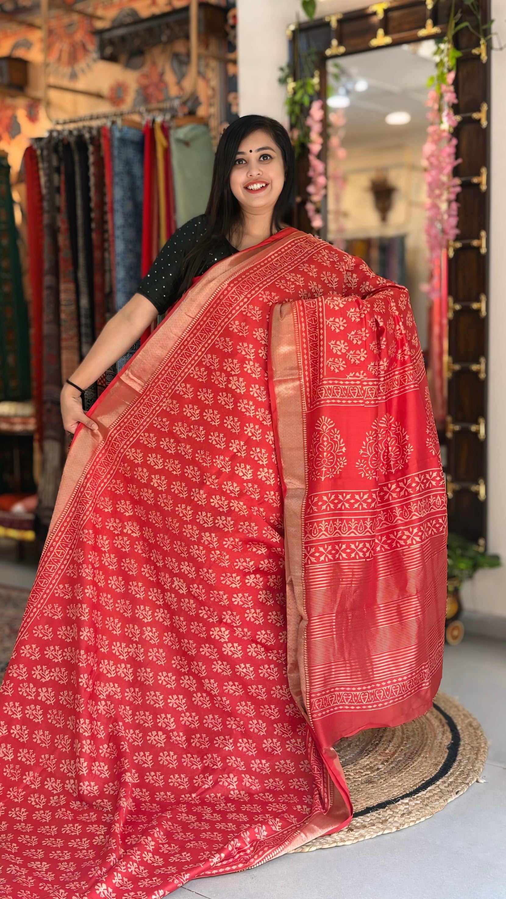 Ruby- Maheshwari Silk