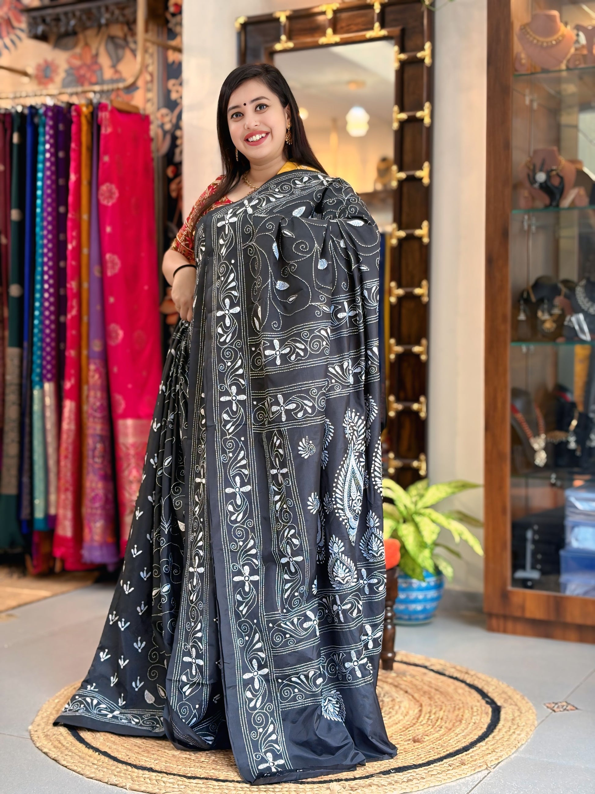 Katha Dupian Silk Saree 003