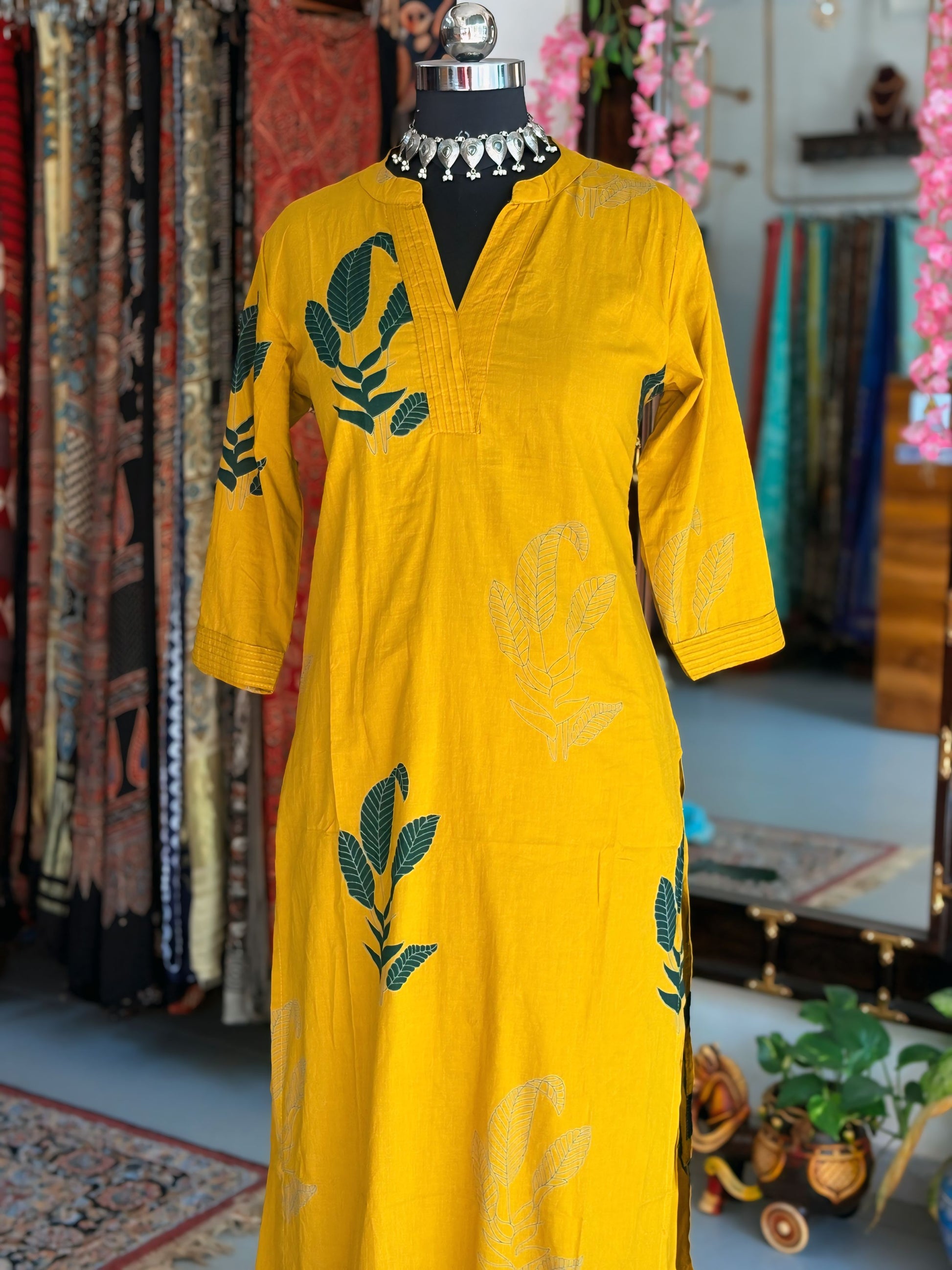 Mustard Breeze Kurti