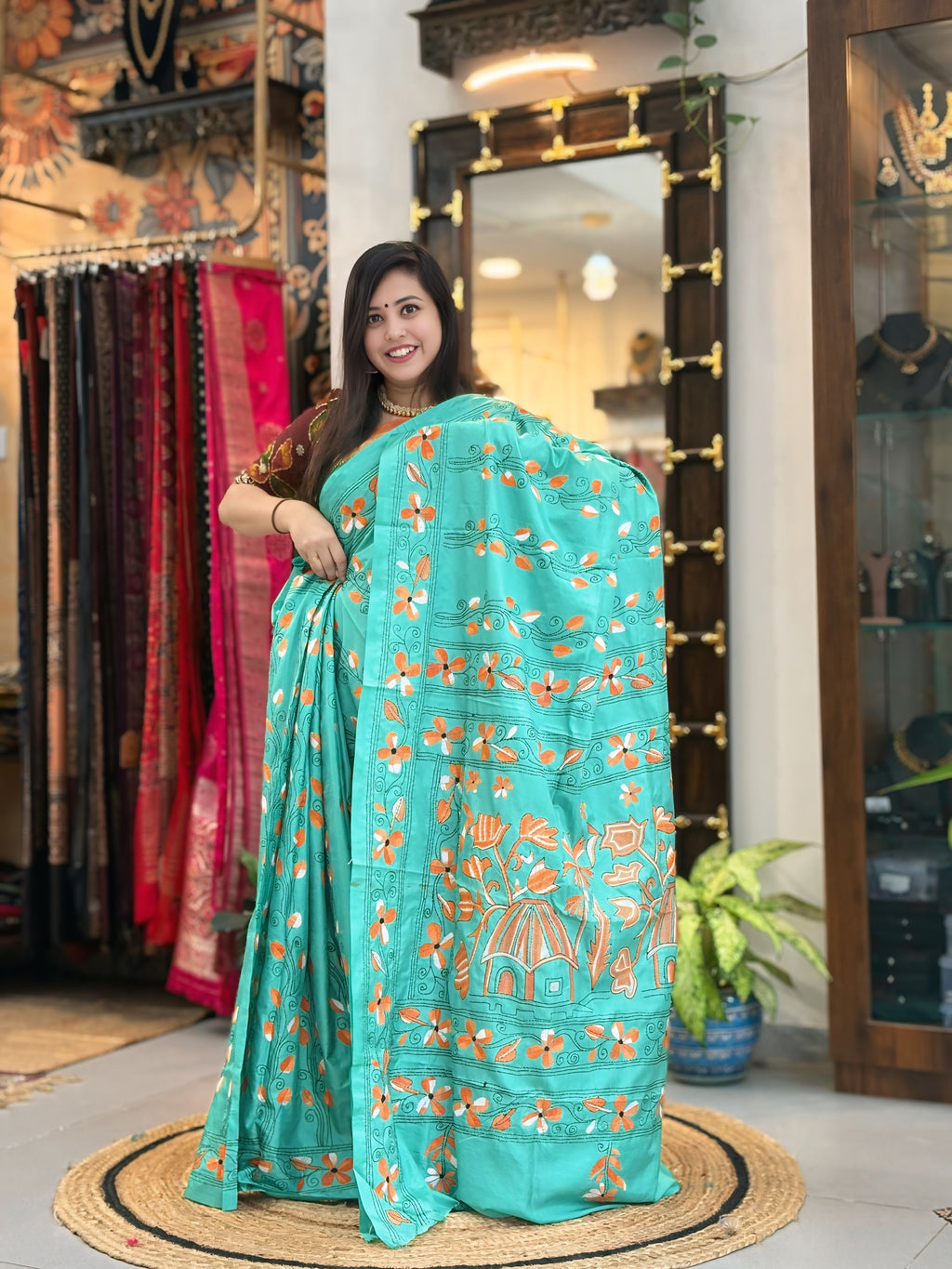 Shobha - Katha Dupian Silk Saree