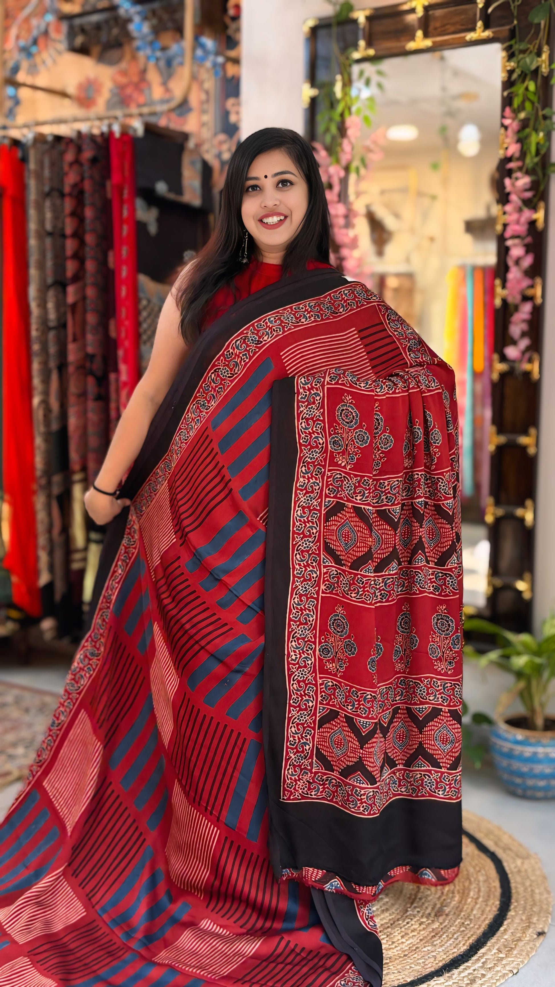 Zariya - Pure Ajrak Modal Silk