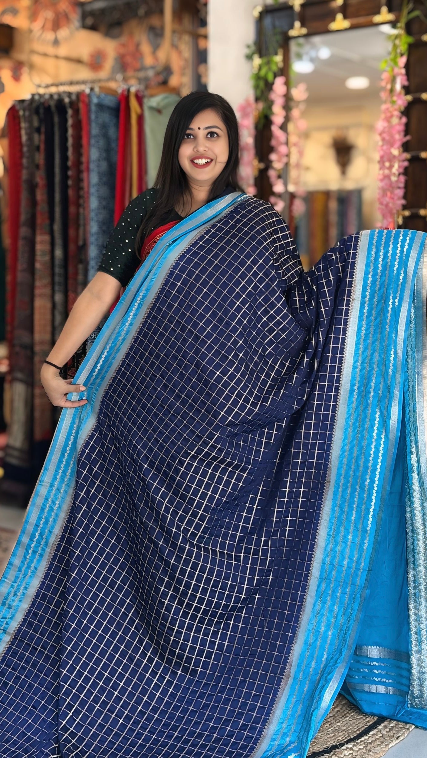 Neel Kamal - Georgette Banarasi