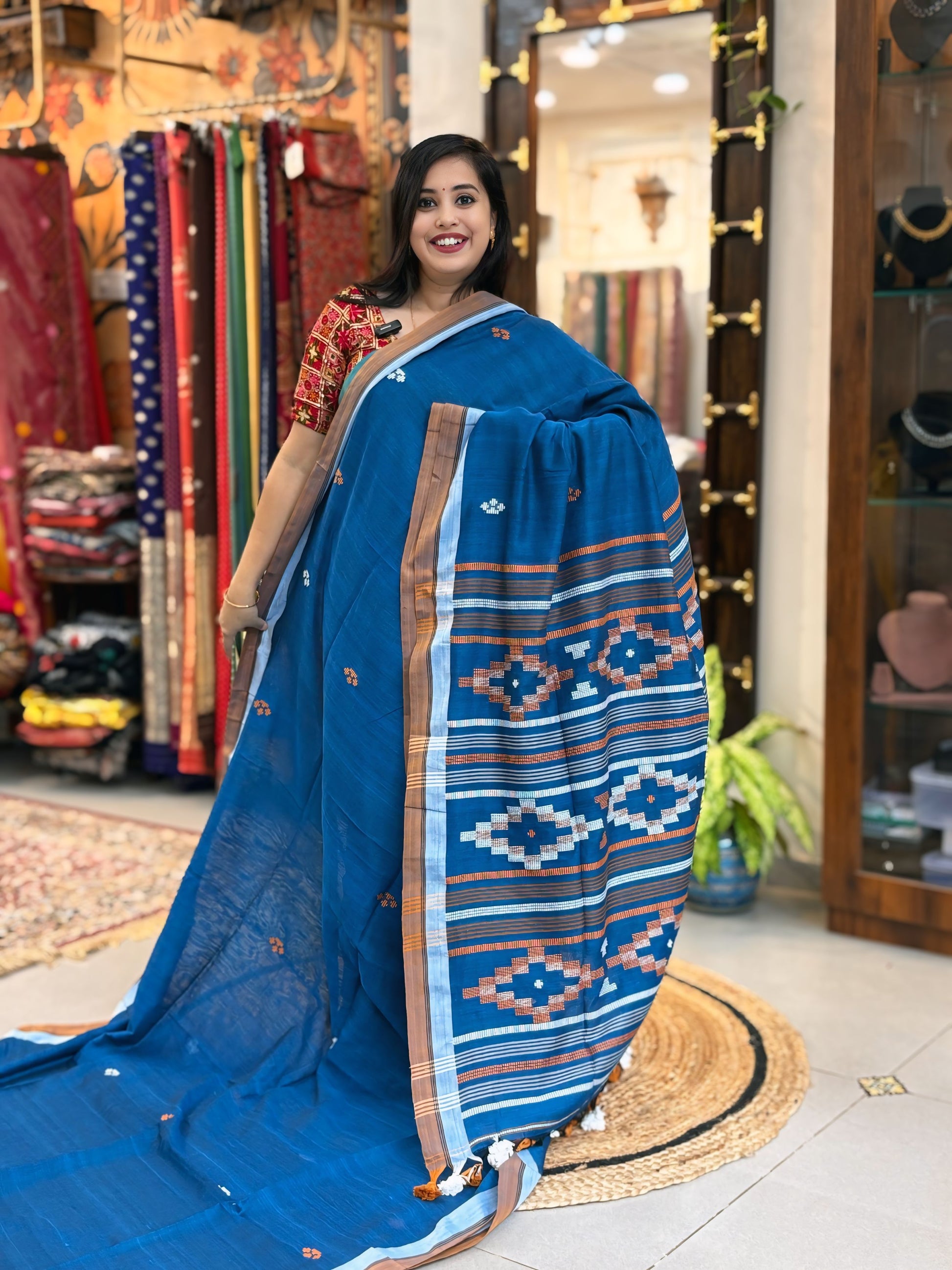 Varnika - Bhujori Khadi Cotton Saree