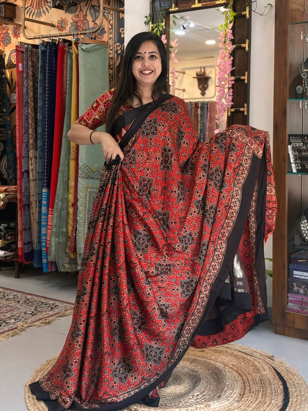 Sitara
- Pure Ajrak Modal Silk (Lakripatta)