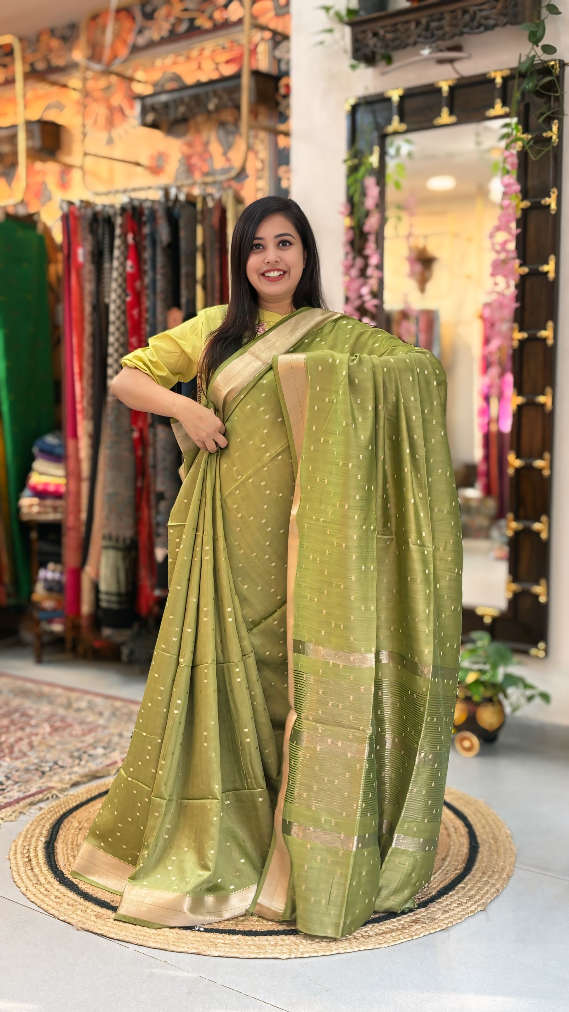 Padmavati - Maheshwari Banarasi Saree