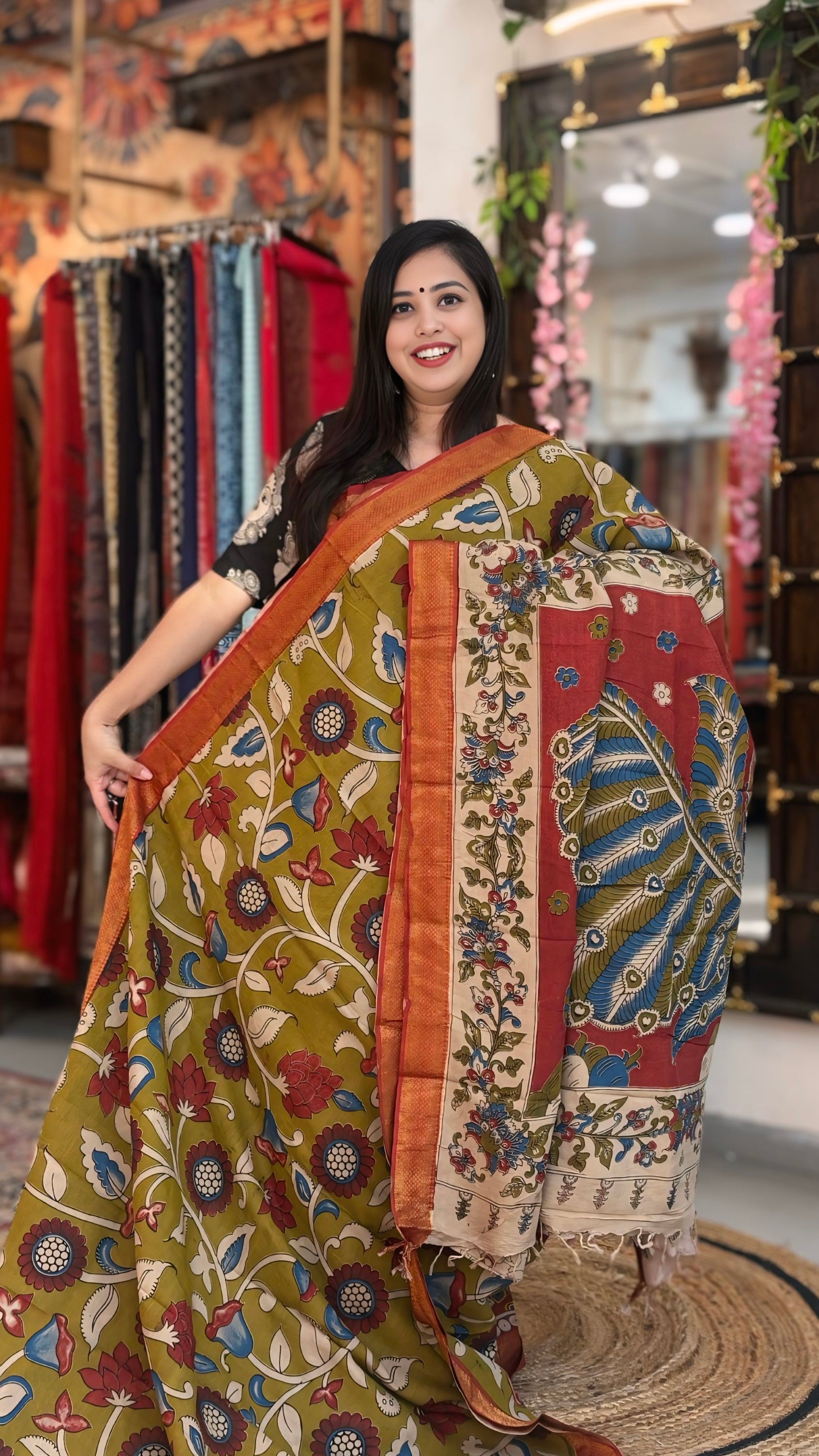 Saanvi
- Kalamkari Nizam Border