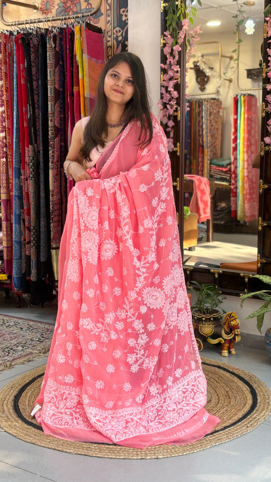 Anvika - Chikankari Saree