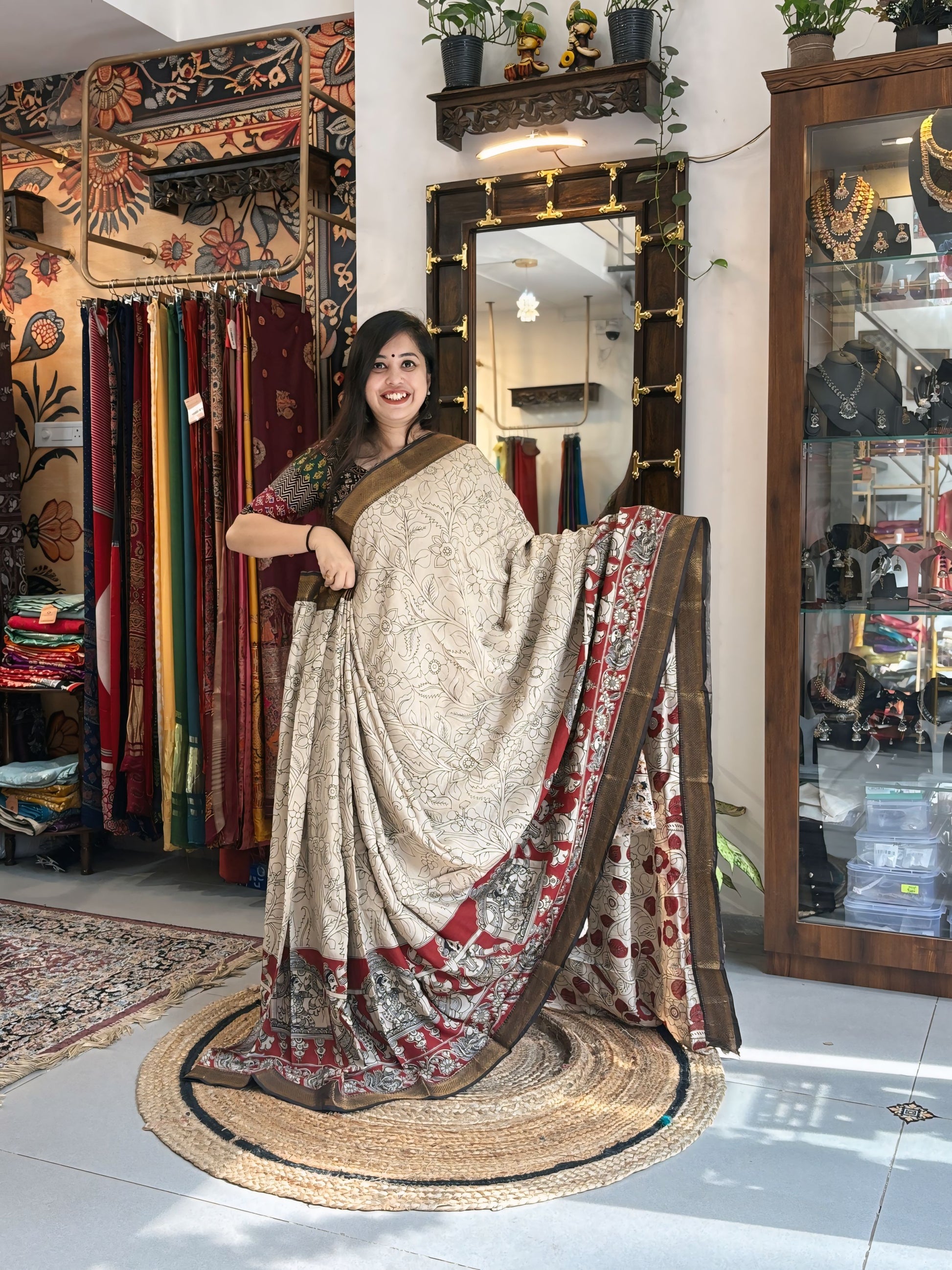 Blockprint Bliss
 - Kalamkari Nizam Border