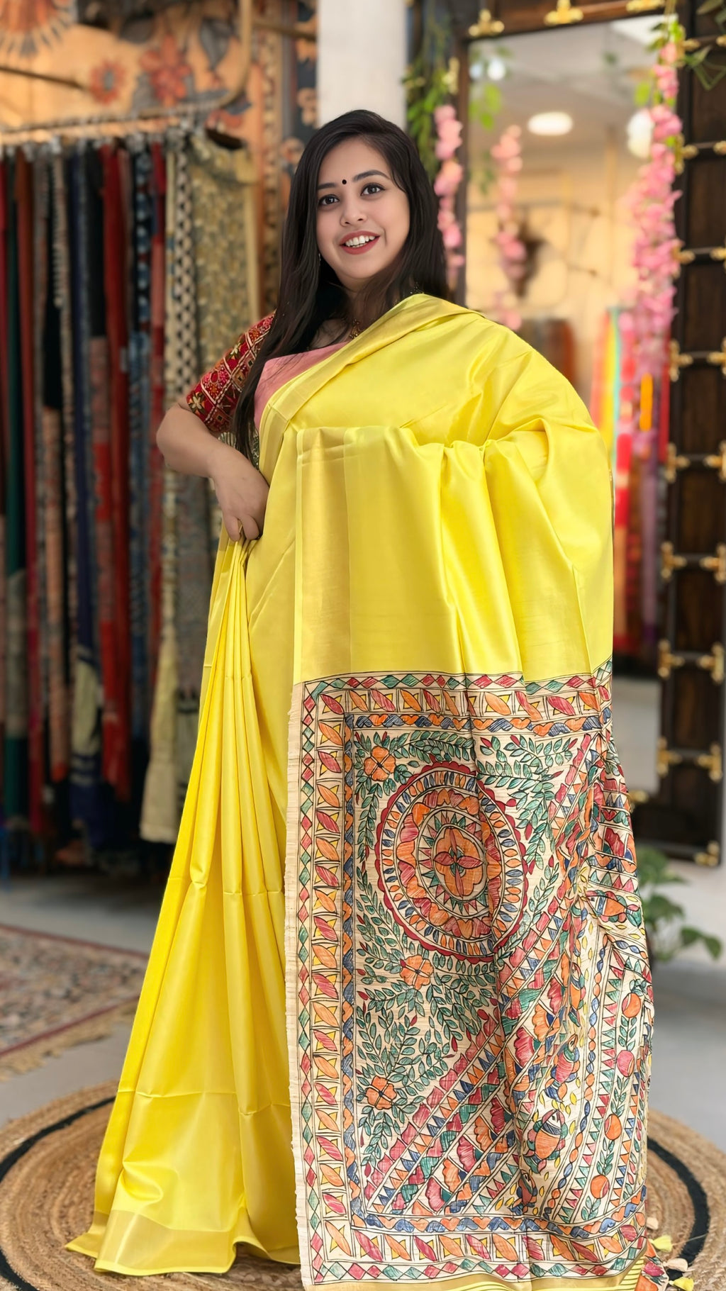 Nandini - Madhubani Silk Saree